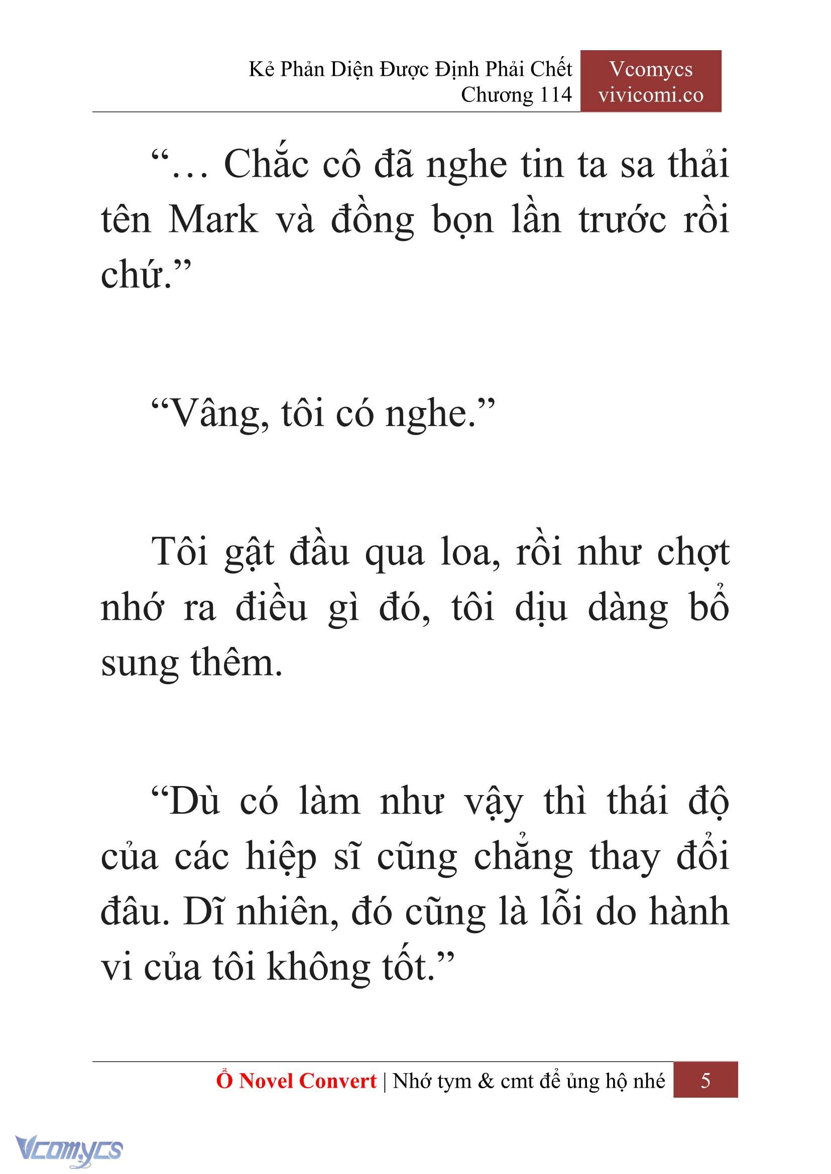 [Novel] Kẻ Phản Diện Được Định Phải Chết Chap 114 - Trang 2