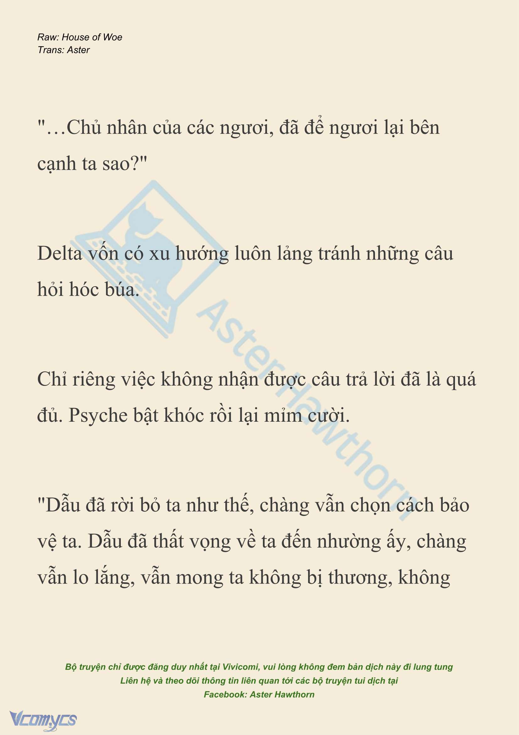 [NOVEL] Dành Cho Các Nữ Thần: Dành cho Psyche Chap 43 - Trang 2