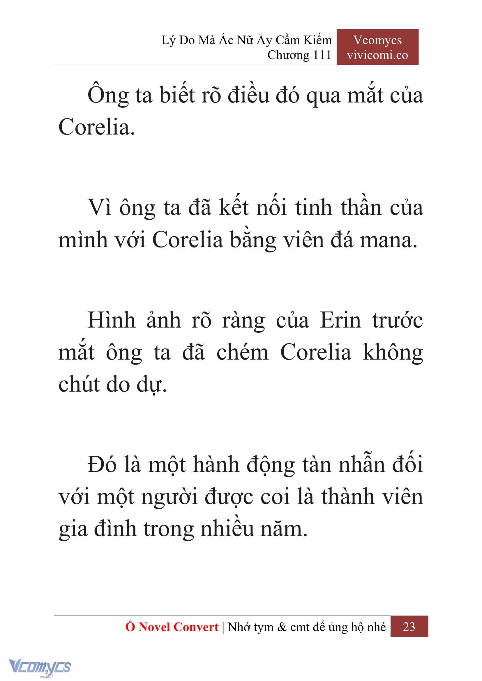[Novel] Lý Do Mà Ác Nữ Ấy Cầm Kiếm Chap 111 - Next Chap 112
