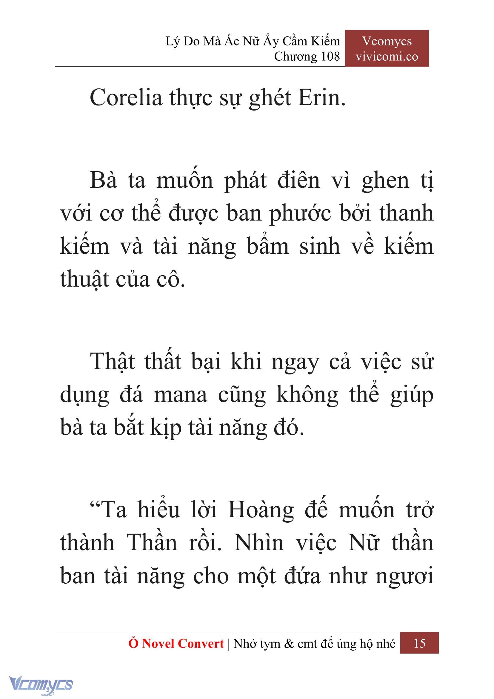 [Novel] Lý Do Mà Ác Nữ Ấy Cầm Kiếm Chap 108 - Trang 2