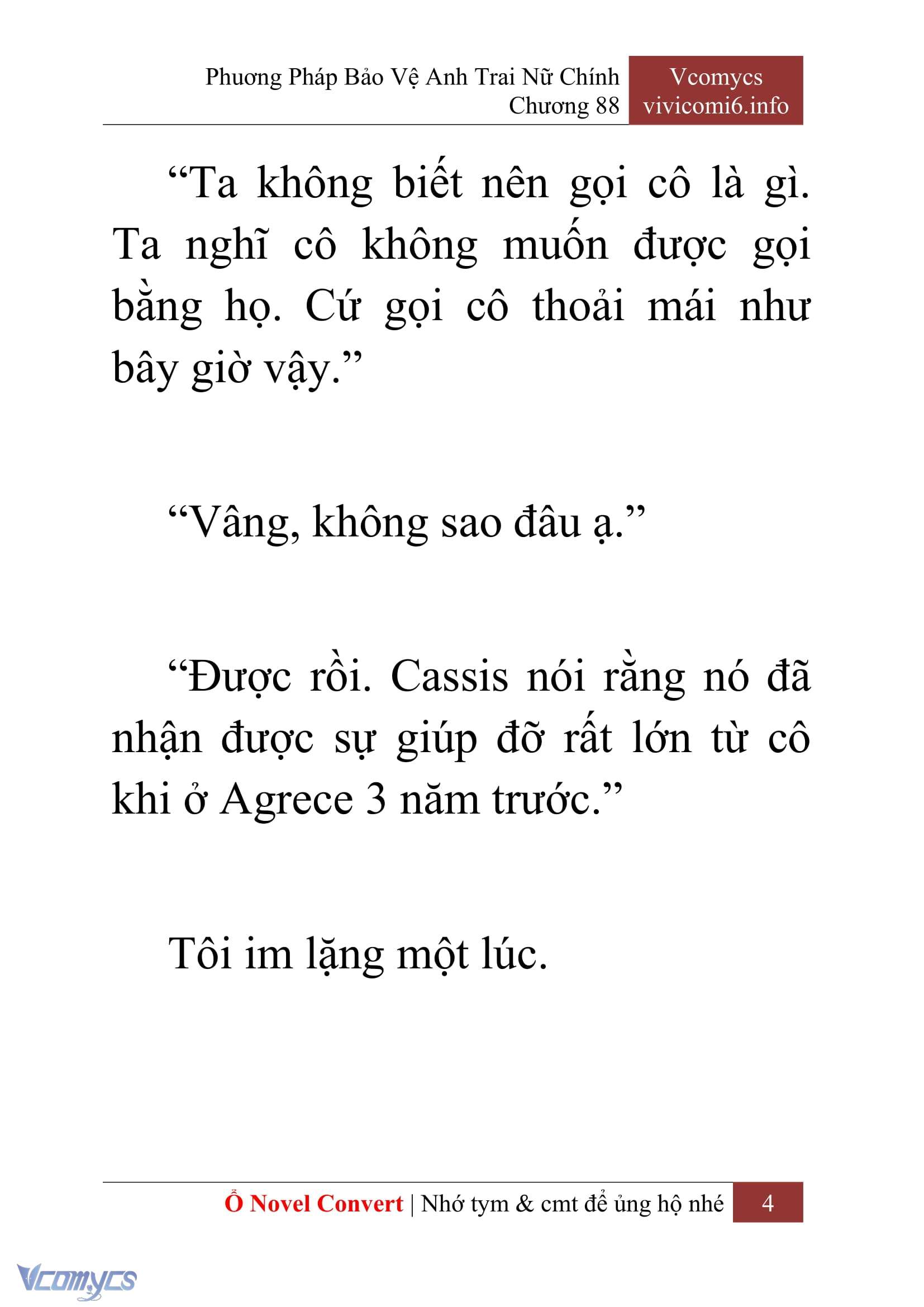[Novel] Phương Pháp Bảo Vệ Anh Trai Nữ Chính Chap 88 - Trang 2
