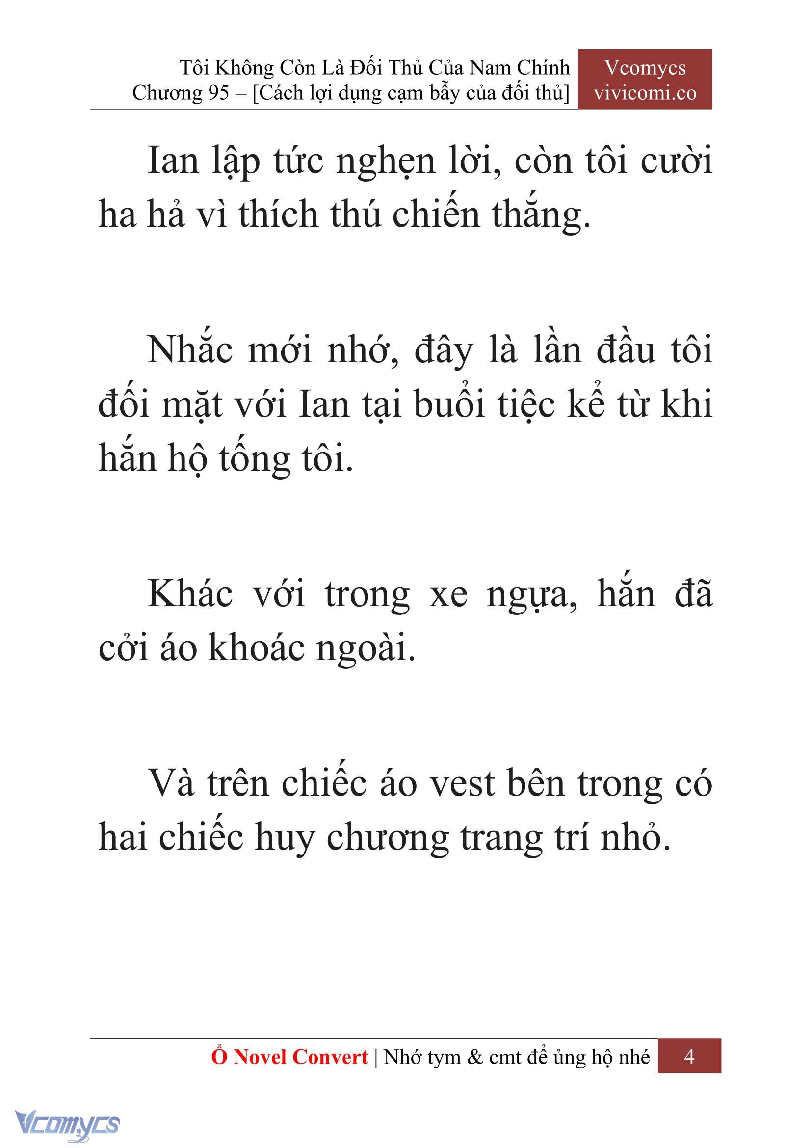 [Novel] Tôi Không Còn Là Đối Thủ Của Nam Chính Chap 95 - Trang 2