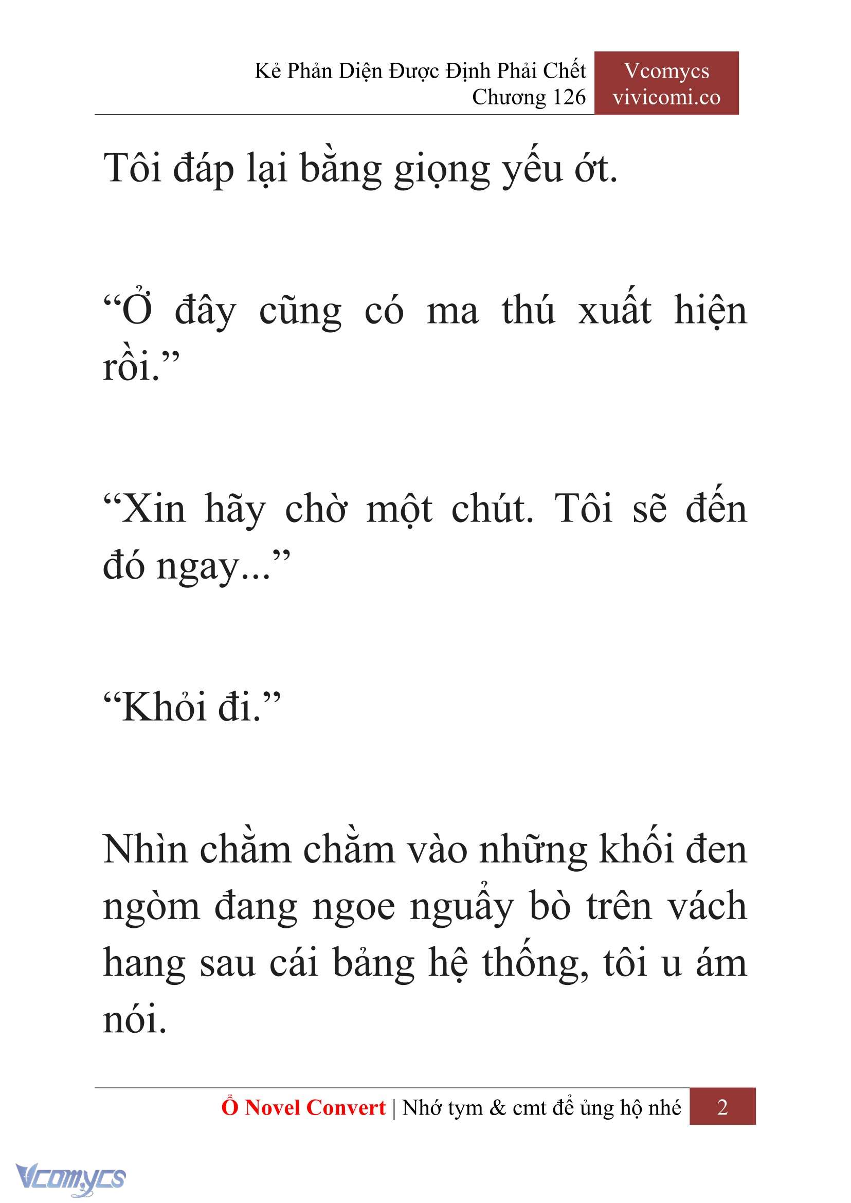 [Novel] Kẻ Phản Diện Được Định Phải Chết Chap 126 - Trang 2