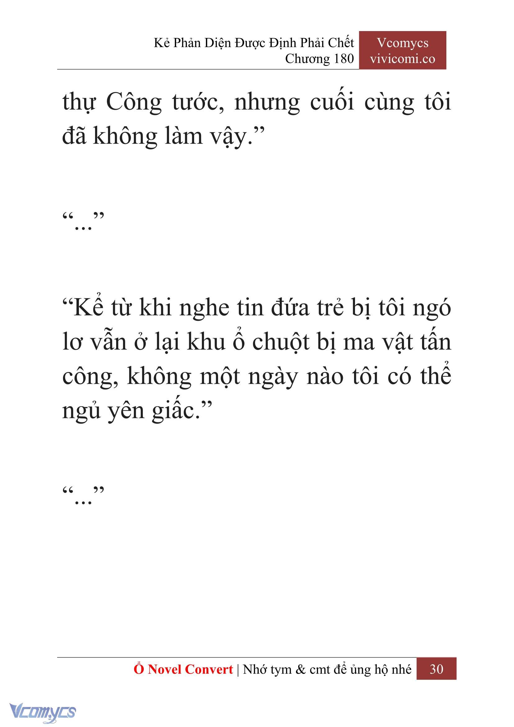 [Novel] Kẻ Phản Diện Được Định Phải Chết Chap 180 - Trang 2