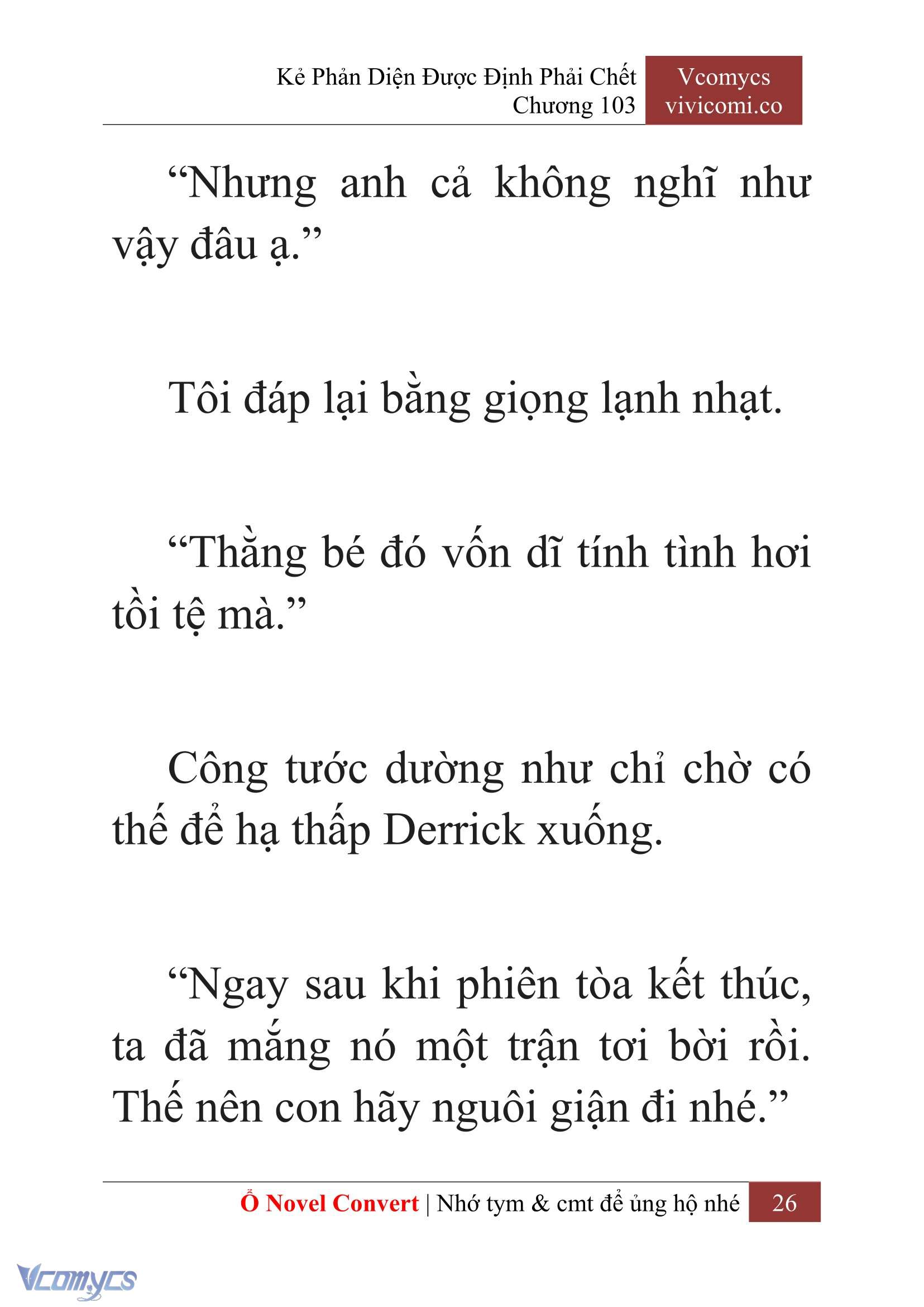 [Novel] Kẻ Phản Diện Được Định Phải Chết Chap 103 - Next Chap 104