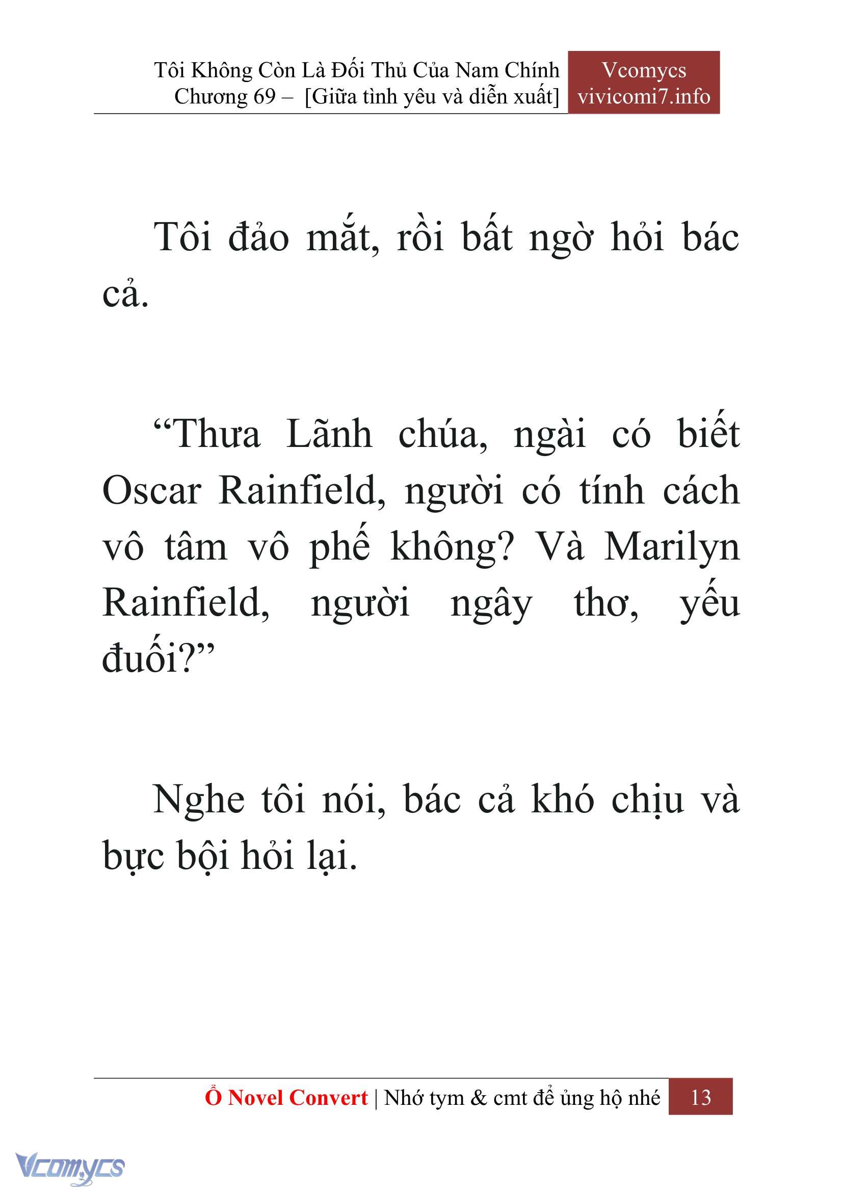 [Novel] Tôi Không Còn Là Đối Thủ Của Nam Chính Chap 69 - Trang 2