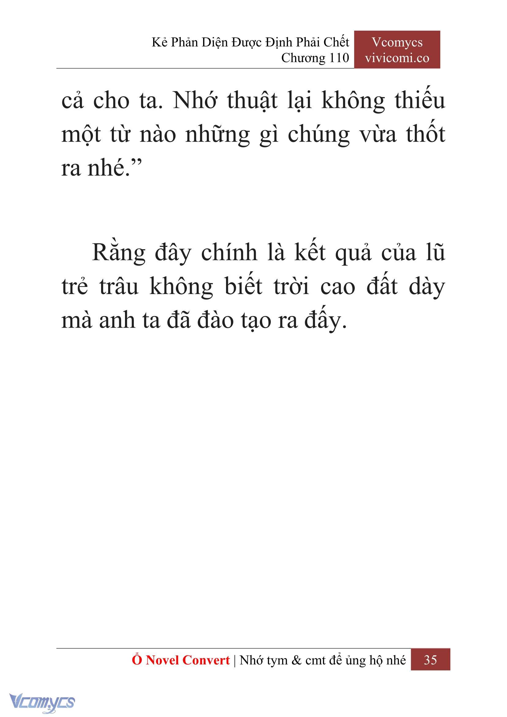 [Novel] Kẻ Phản Diện Được Định Phải Chết Chap 110 - Next Chap 111