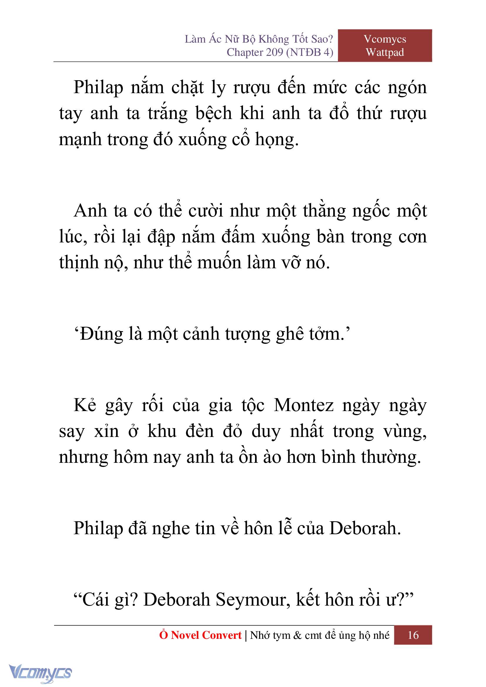 [Novel] Làm Ác Nữ Bộ Không Tốt Sao? Chap 209 - Trang 2