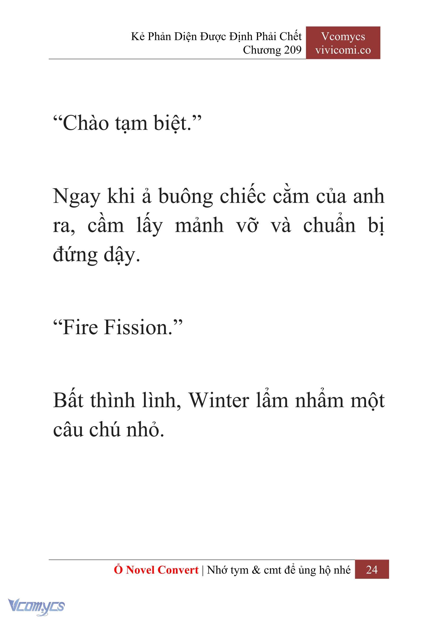 [Novel] Kẻ Phản Diện Được Định Phải Chết Chap 209 - Next Chap 210