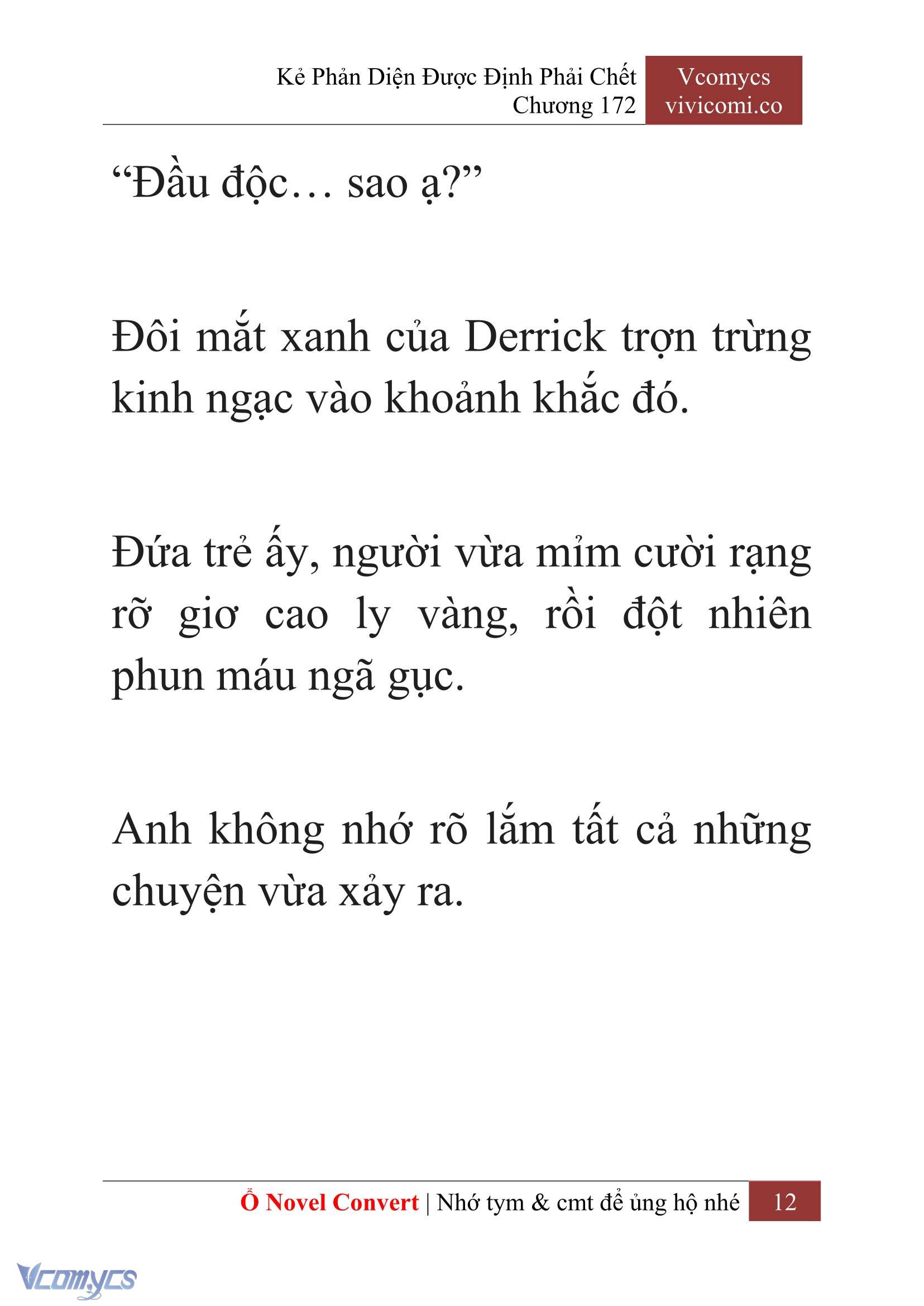 [Novel] Kẻ Phản Diện Được Định Phải Chết Chap 172 - Trang 2