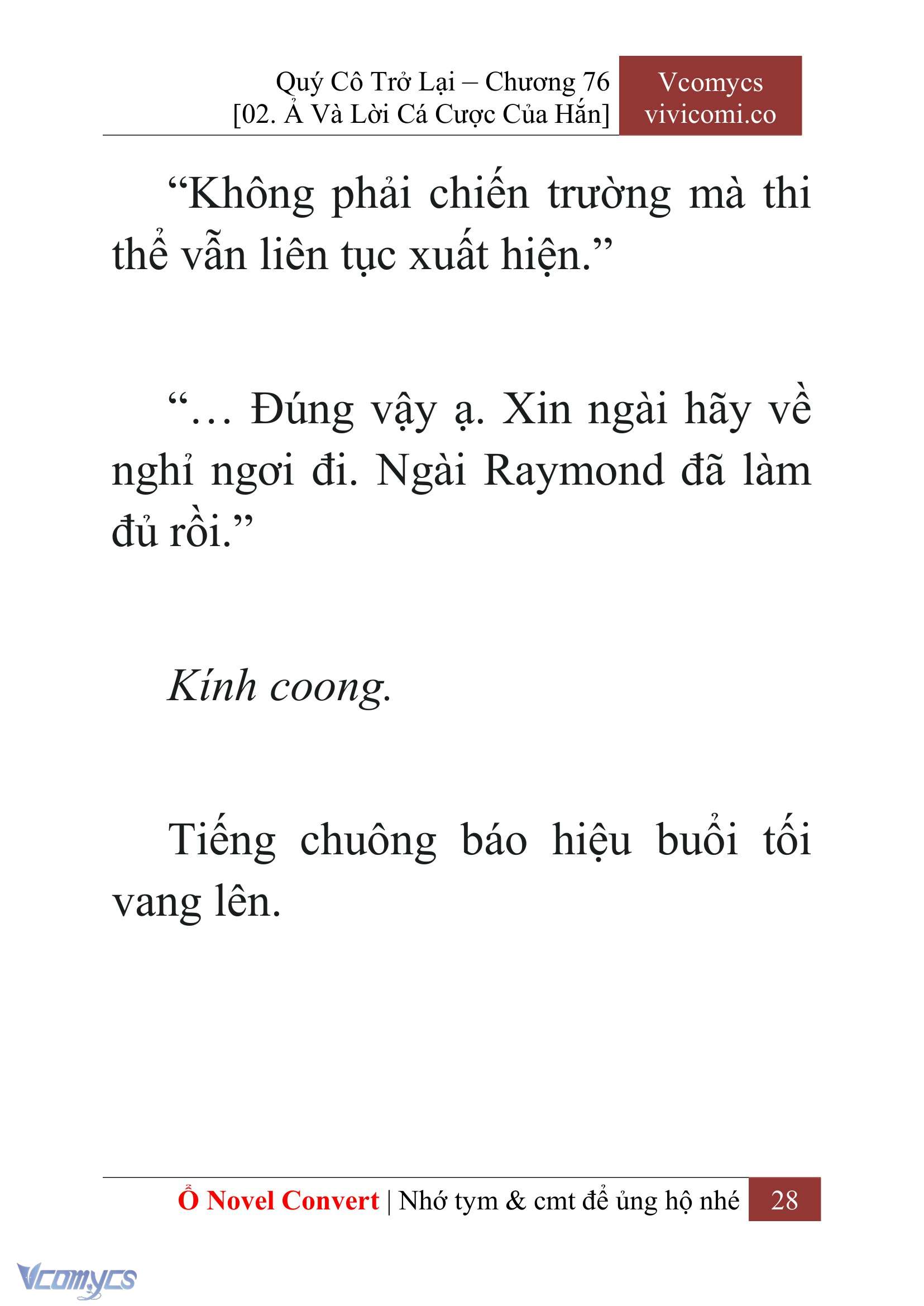 [Novel] Quý Cô Trở Lại Chap 76 - Trang 2