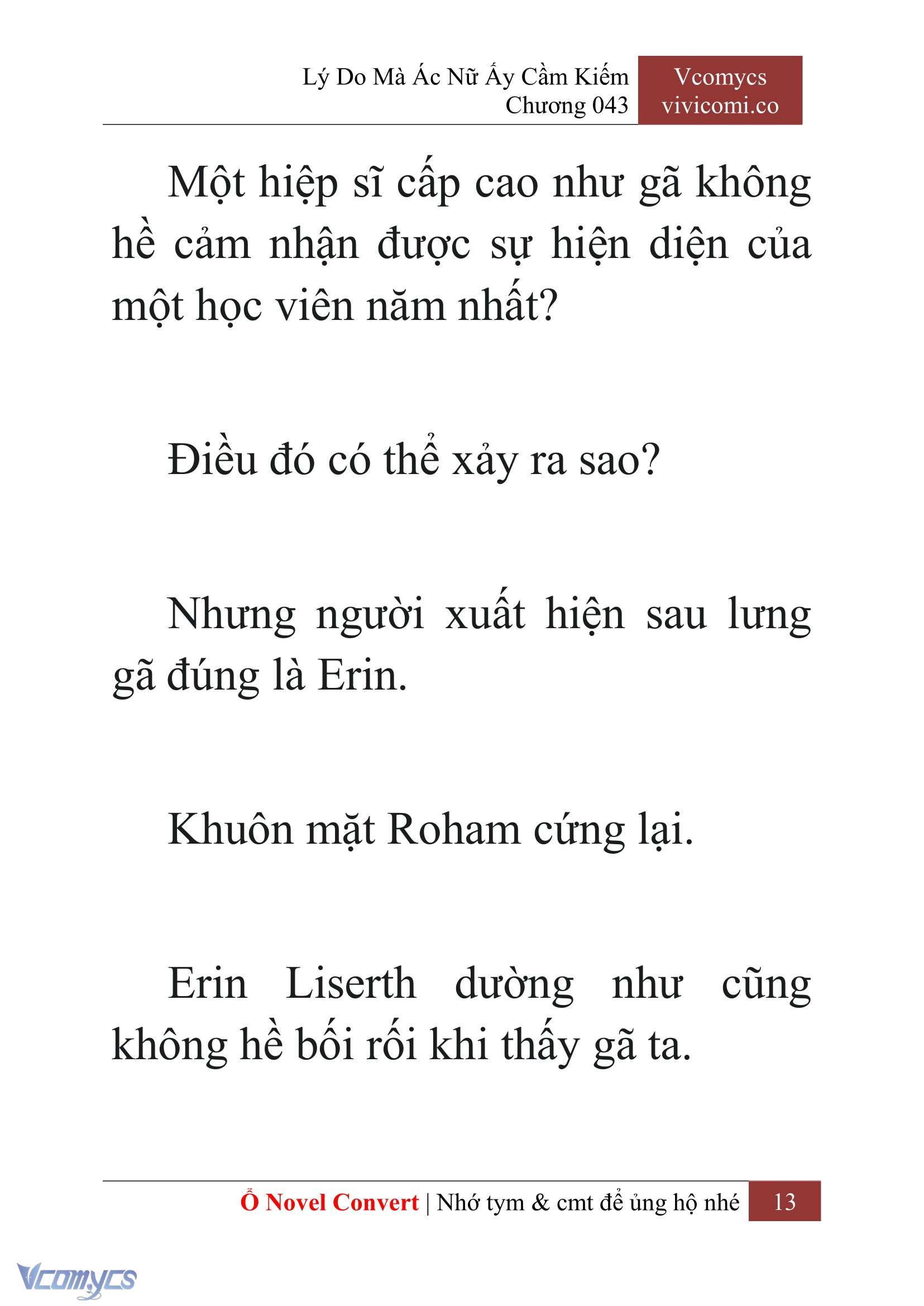 [Novel] Lý Do Mà Ác Nữ Ấy Cầm Kiếm Chap 43 - Next Chap 44