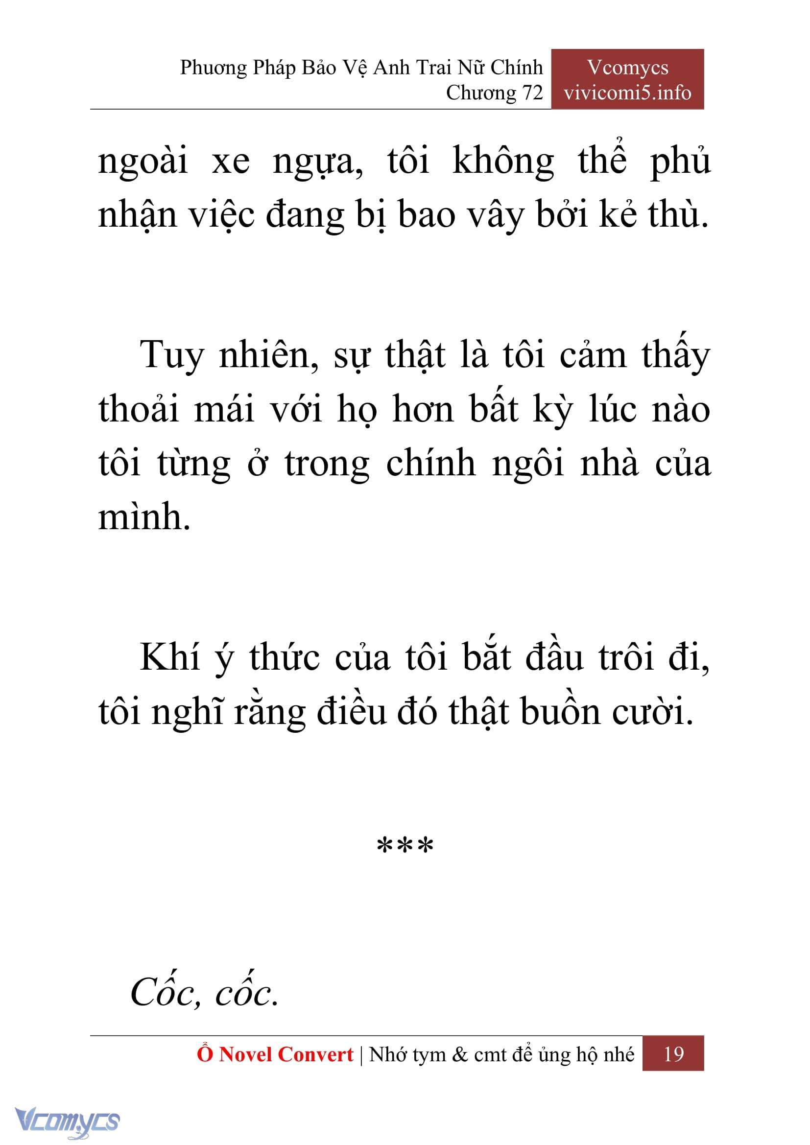 [Novel] Phương Pháp Bảo Vệ Anh Trai Nữ Chính Chap 72 - Trang 2