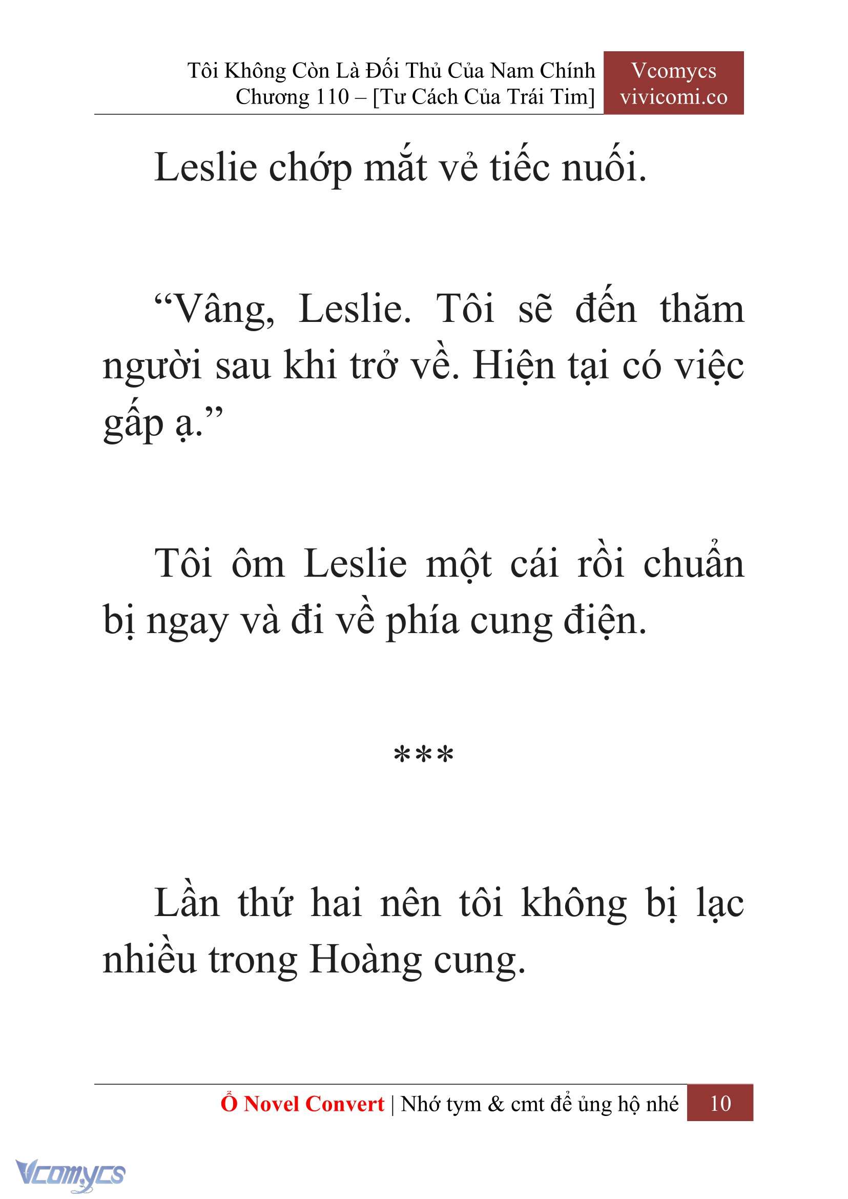 [Novel] Tôi Không Còn Là Đối Thủ Của Nam Chính Chap 110 - Trang 2