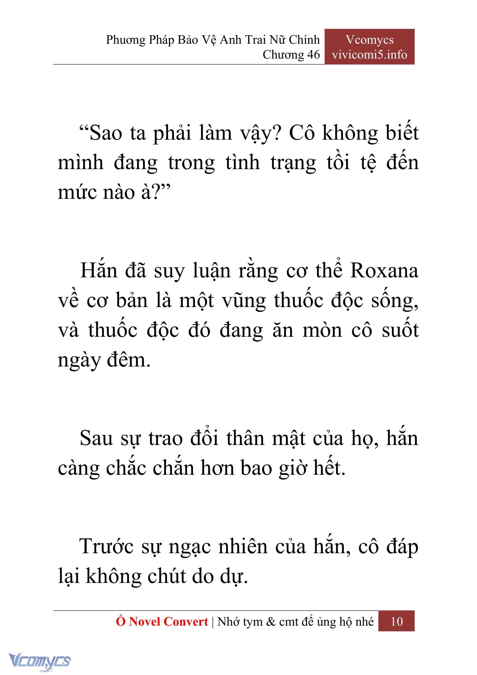 [Novel] Phương Pháp Bảo Vệ Anh Trai Nữ Chính Chap 46 - Trang 2