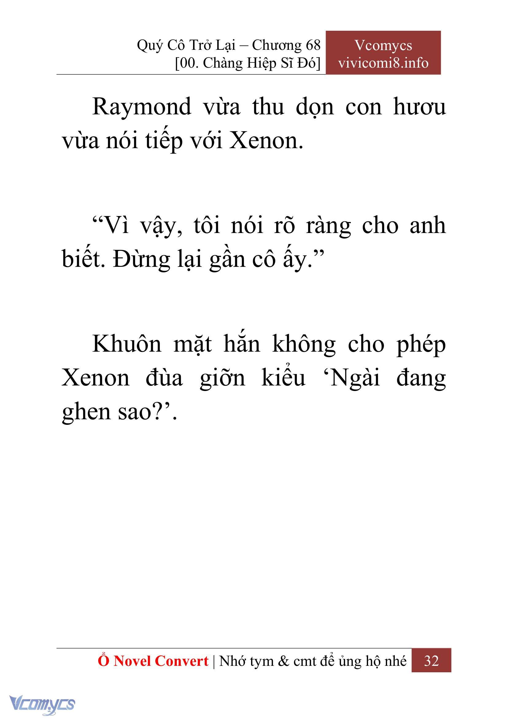 [Novel] Quý Cô Trở Lại Chap 68 - Next Chap 69
