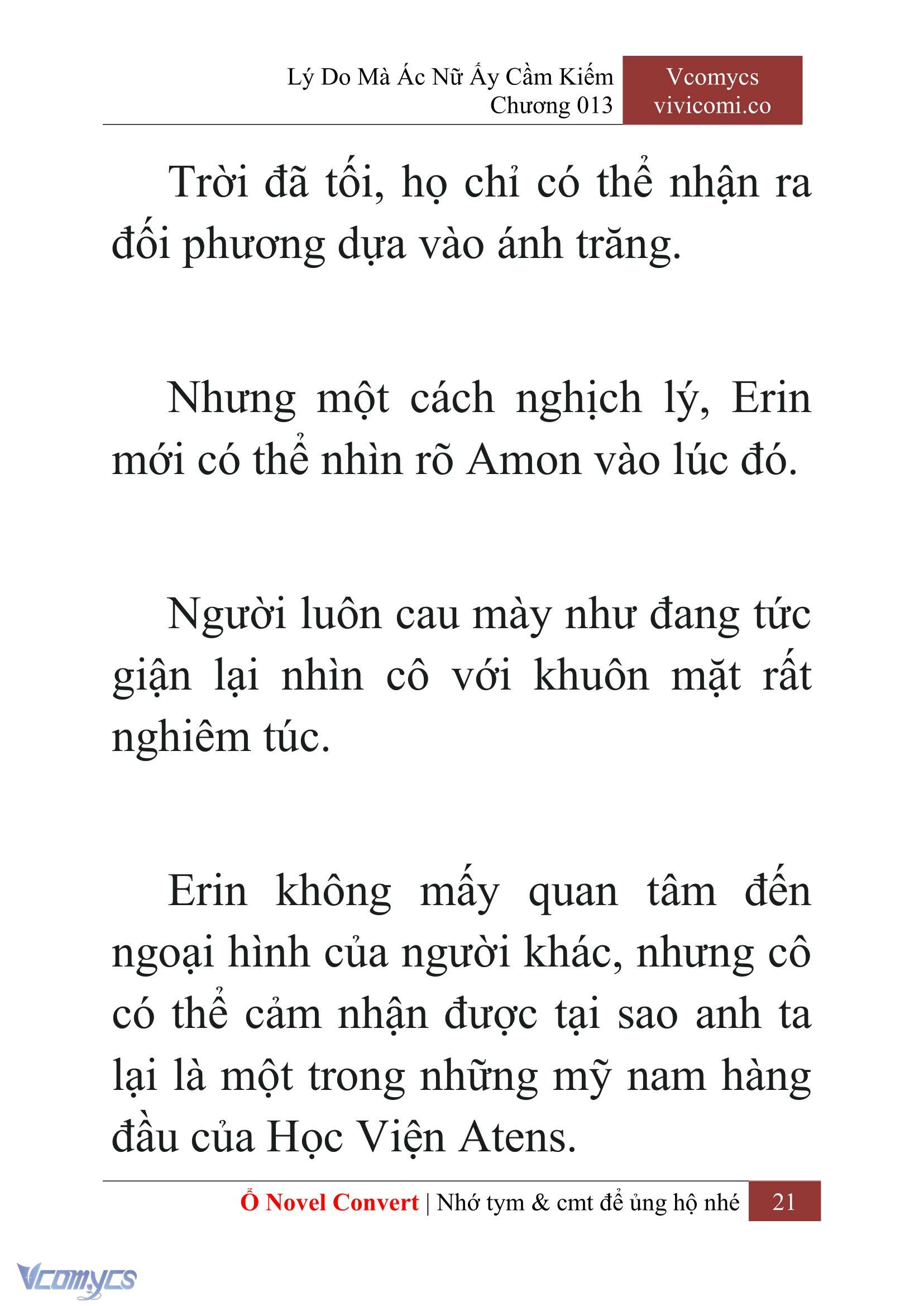 [Novel] Lý Do Mà Ác Nữ Ấy Cầm Kiếm Chap 13 - Next Chap 14