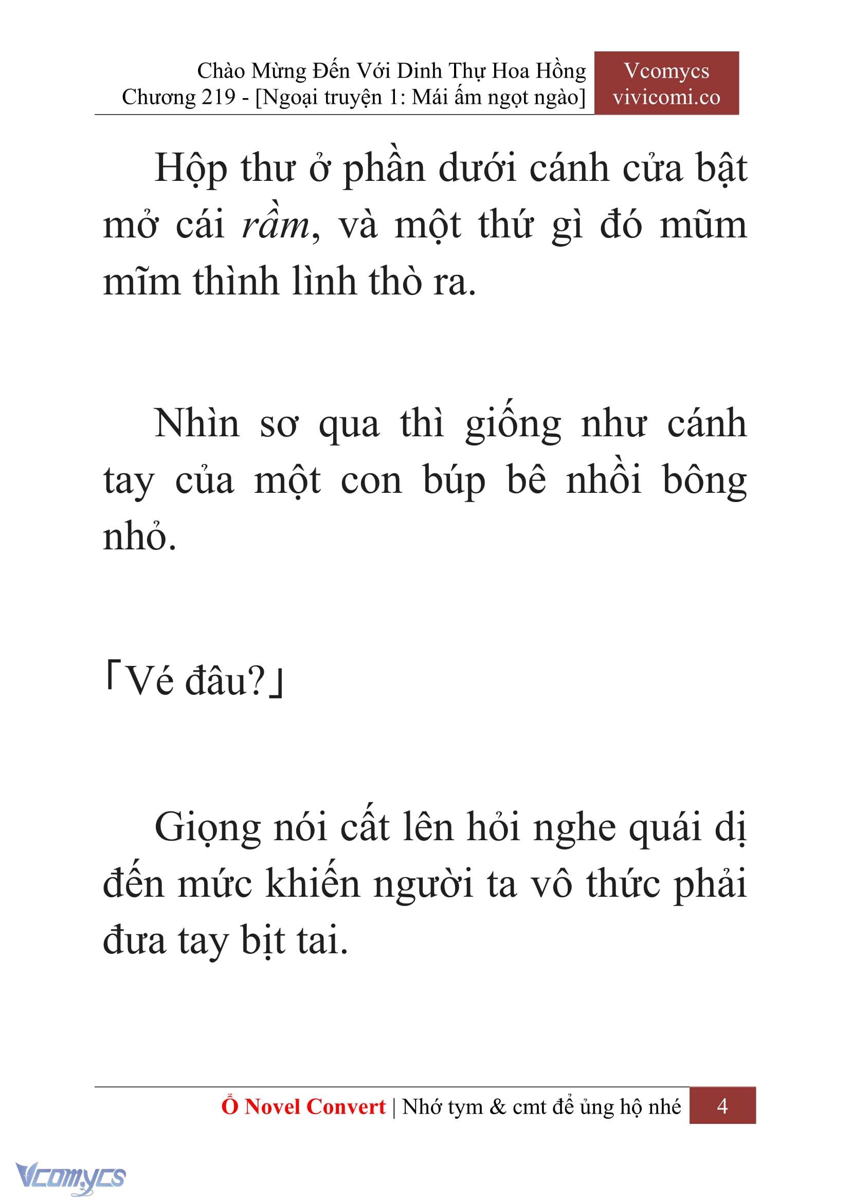 [Novel] Chào Mừng Đến Với Dinh Thự Hoa Hồng Chap 219 - Trang 2