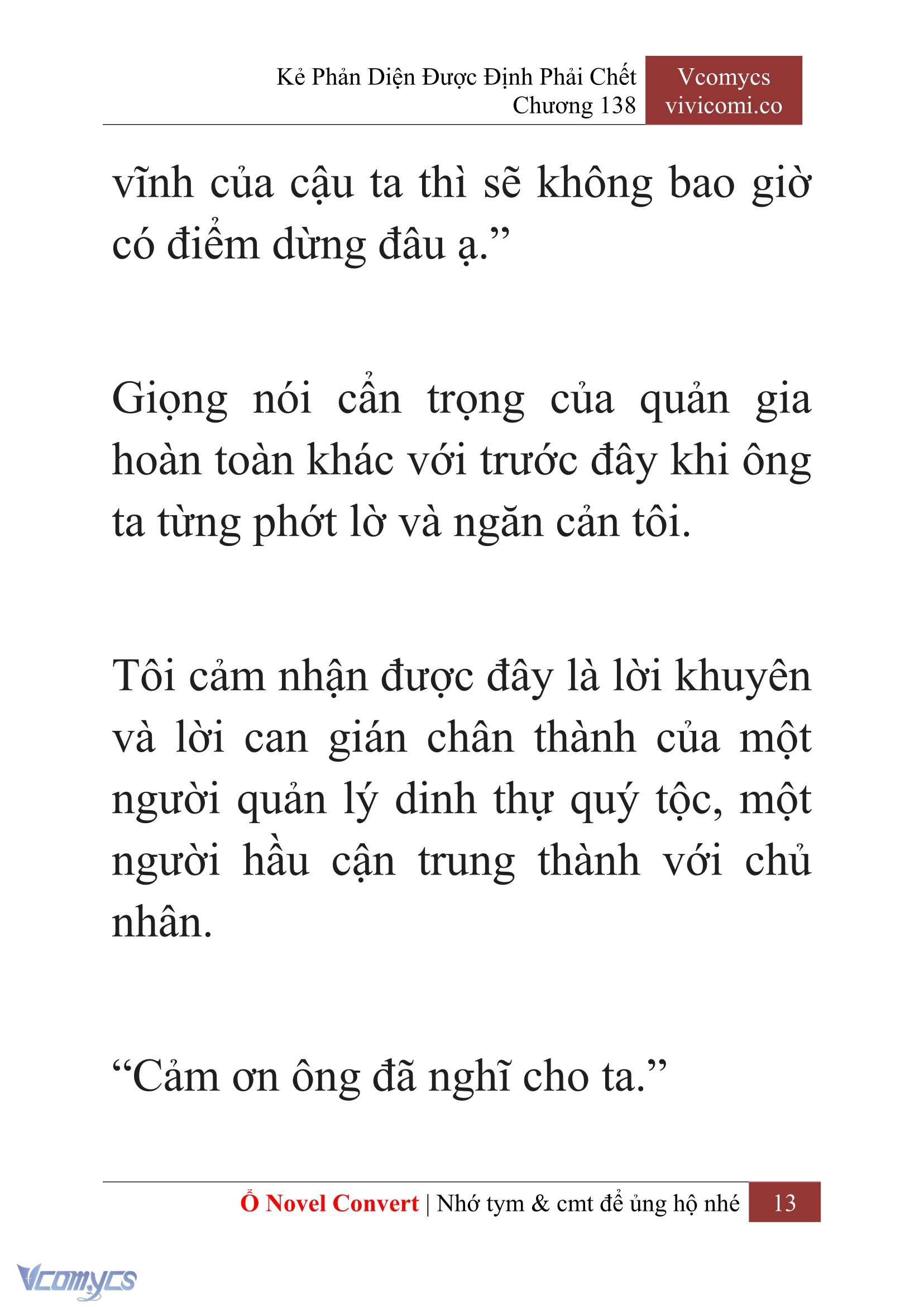 [Novel] Kẻ Phản Diện Được Định Phải Chết Chap 138 - Trang 2