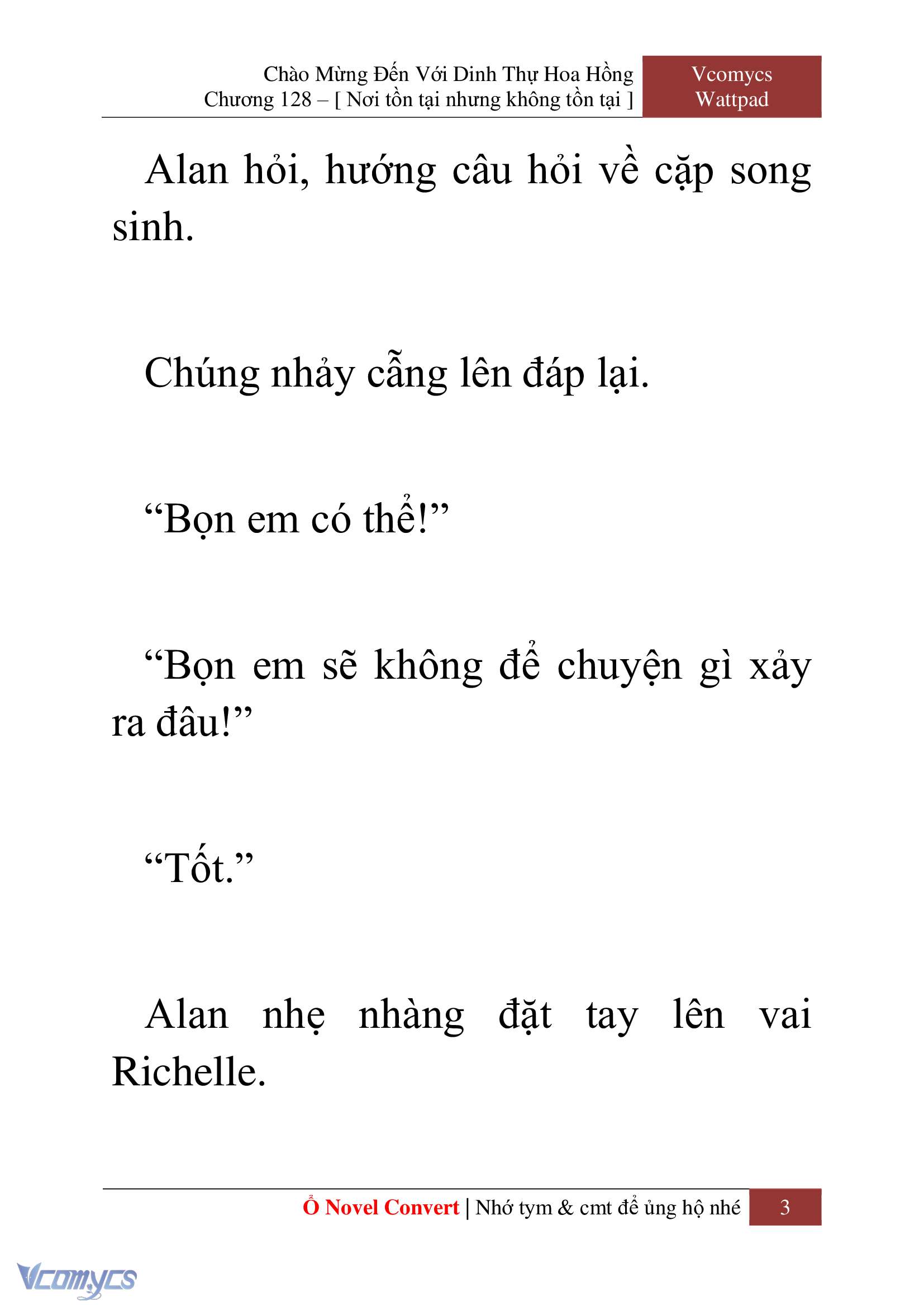 [Novel] Chào Mừng Đến Với Dinh Thự Hoa Hồng Chap 128 - Trang 2