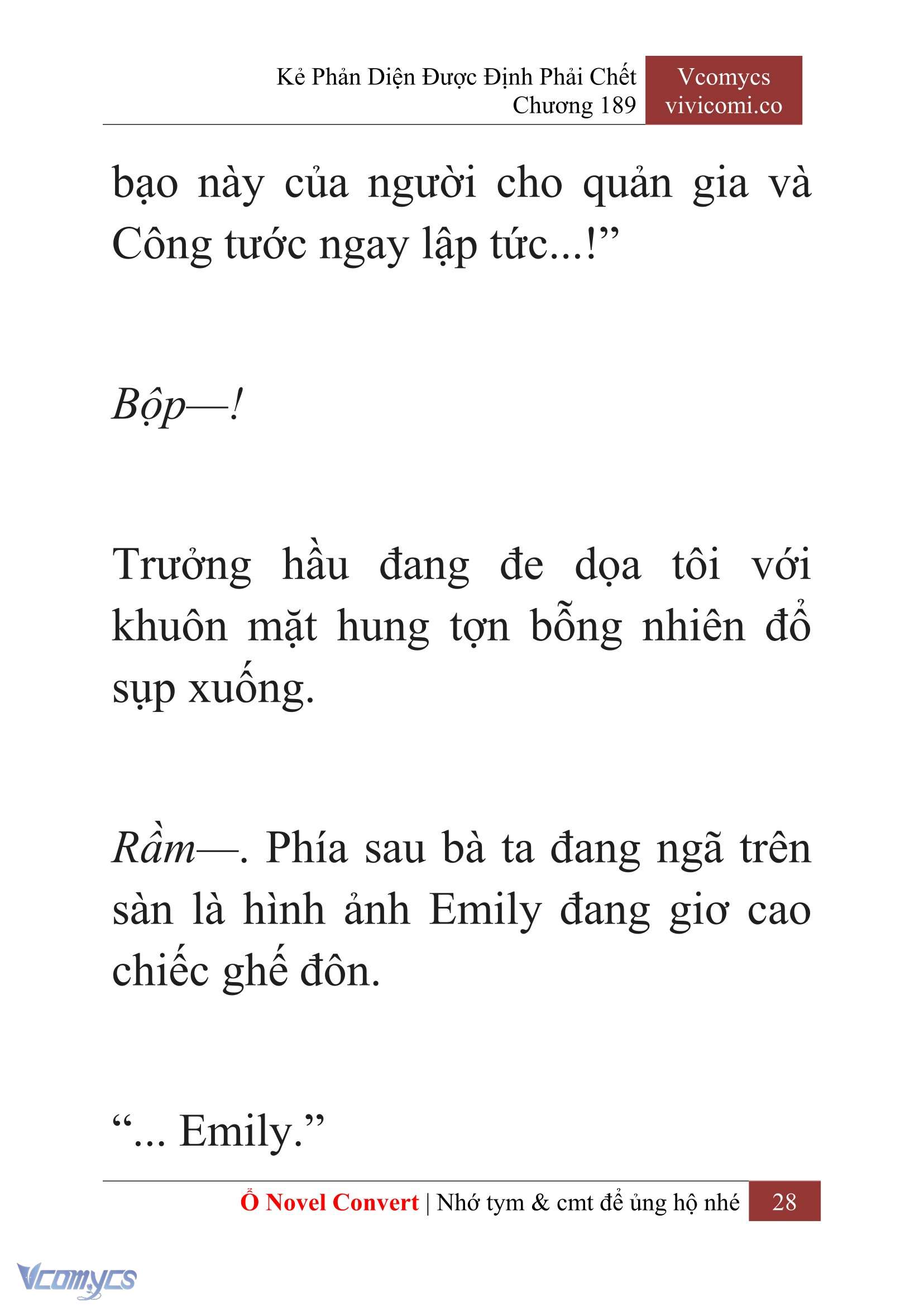 [Novel] Kẻ Phản Diện Được Định Phải Chết Chap 189 - Trang 2