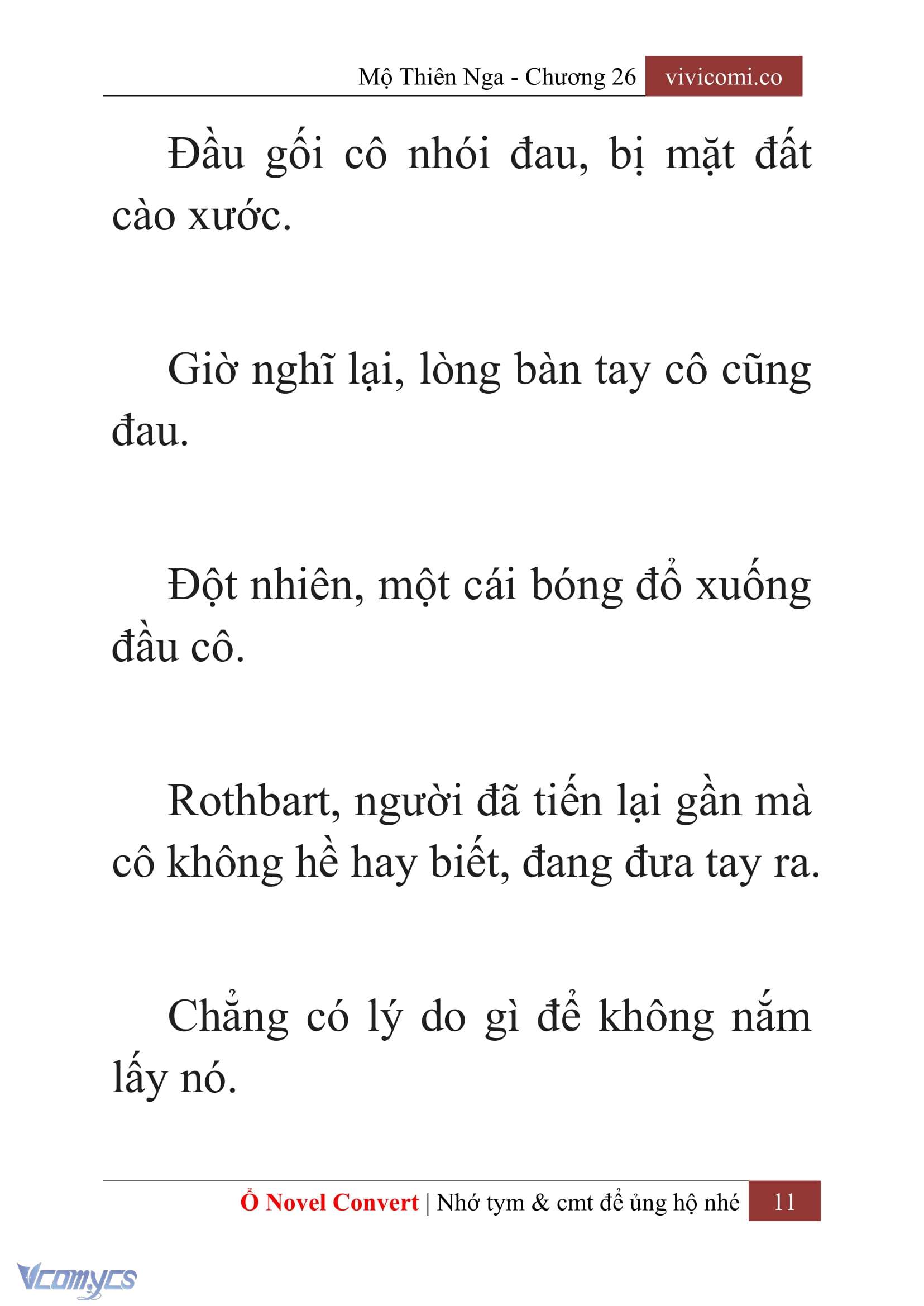 [Novel] Mộ Thiên Nga Chap 26 - Next Chap 27