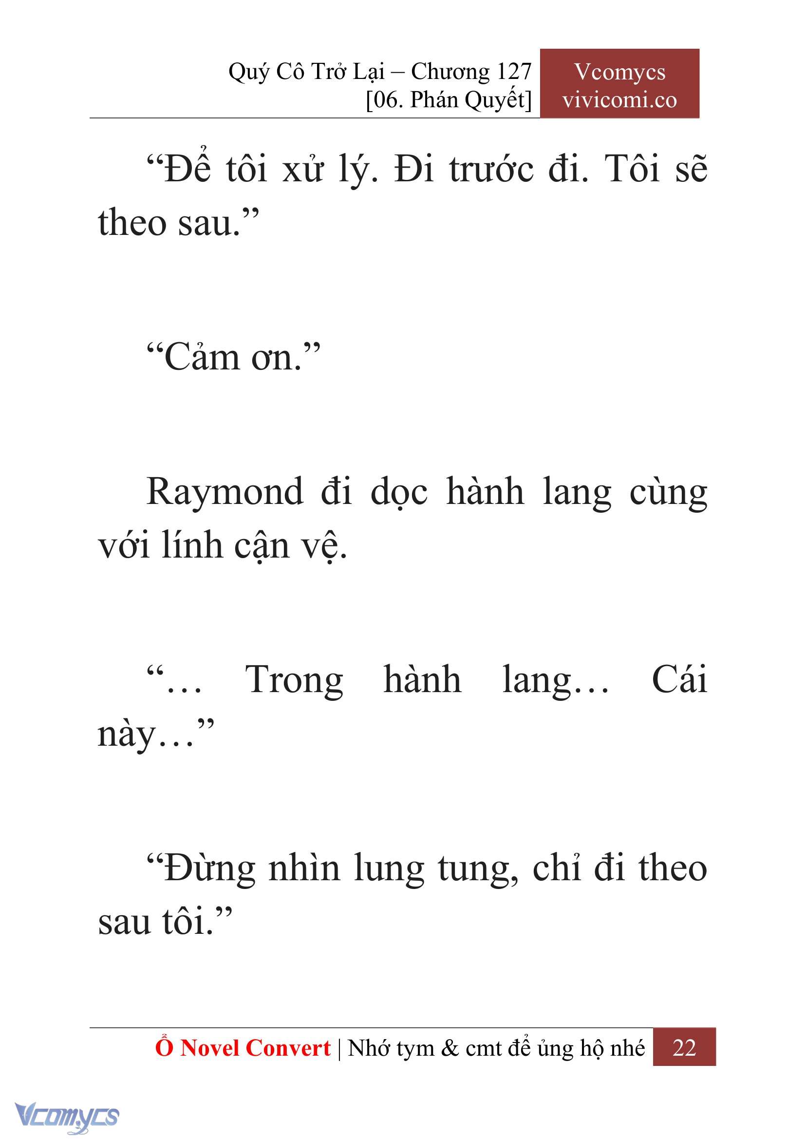 [Novel] Quý Cô Trở Lại Chap 127 - Trang 2