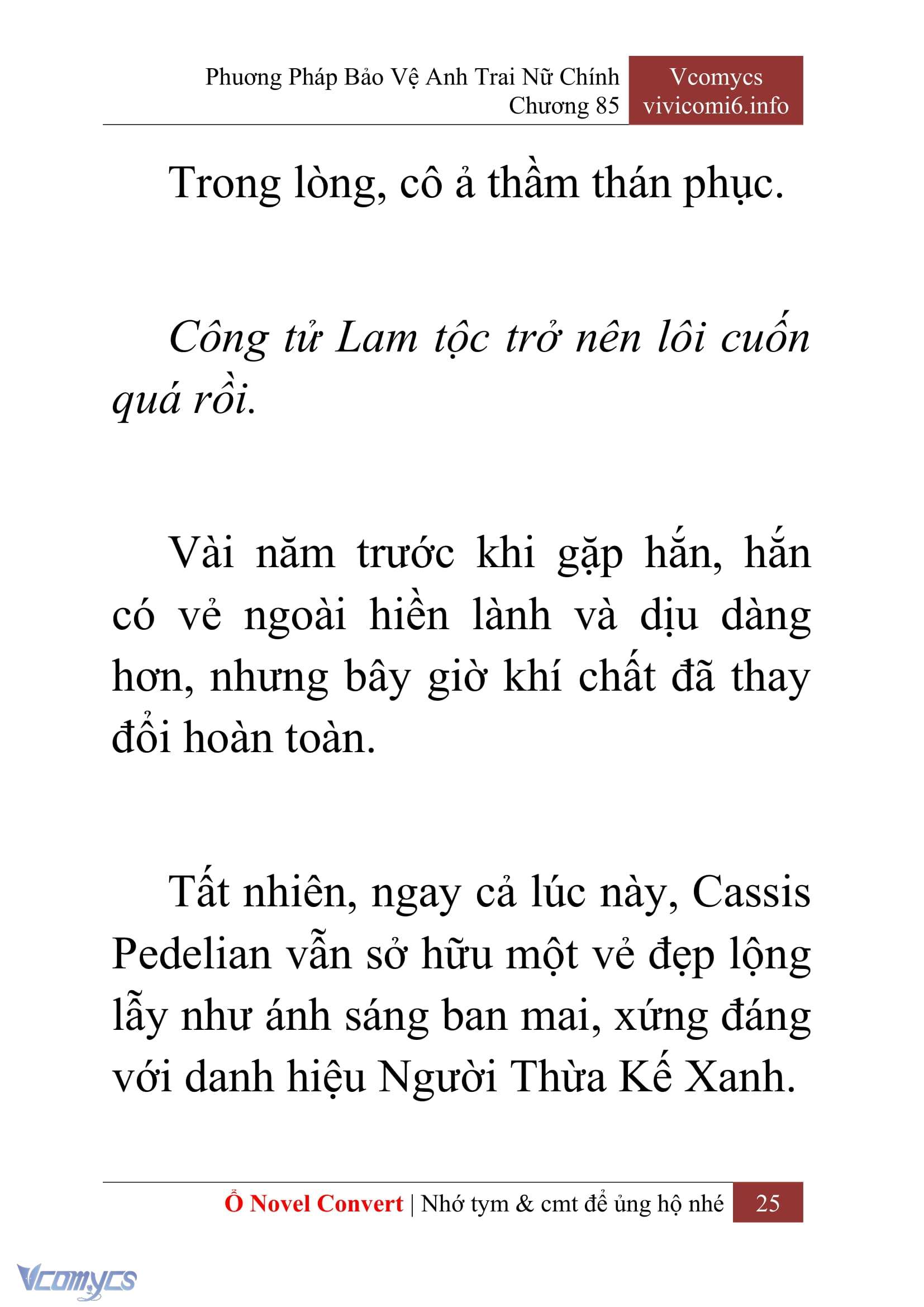 [Novel] Phương Pháp Bảo Vệ Anh Trai Nữ Chính Chap 85 - Trang 2