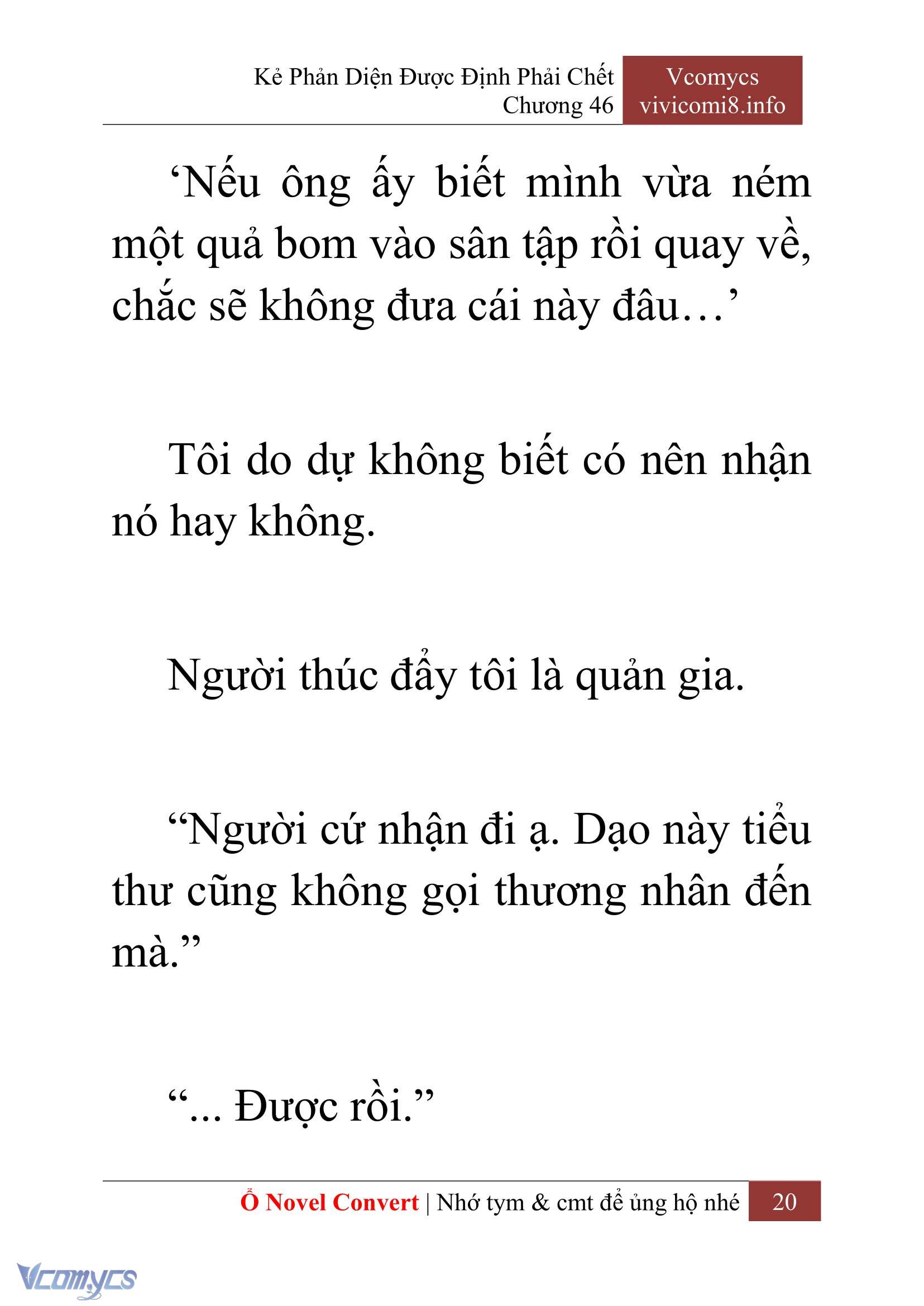 [Novel] Kẻ Phản Diện Được Định Phải Chết Chap 46 - Next Chap 47
