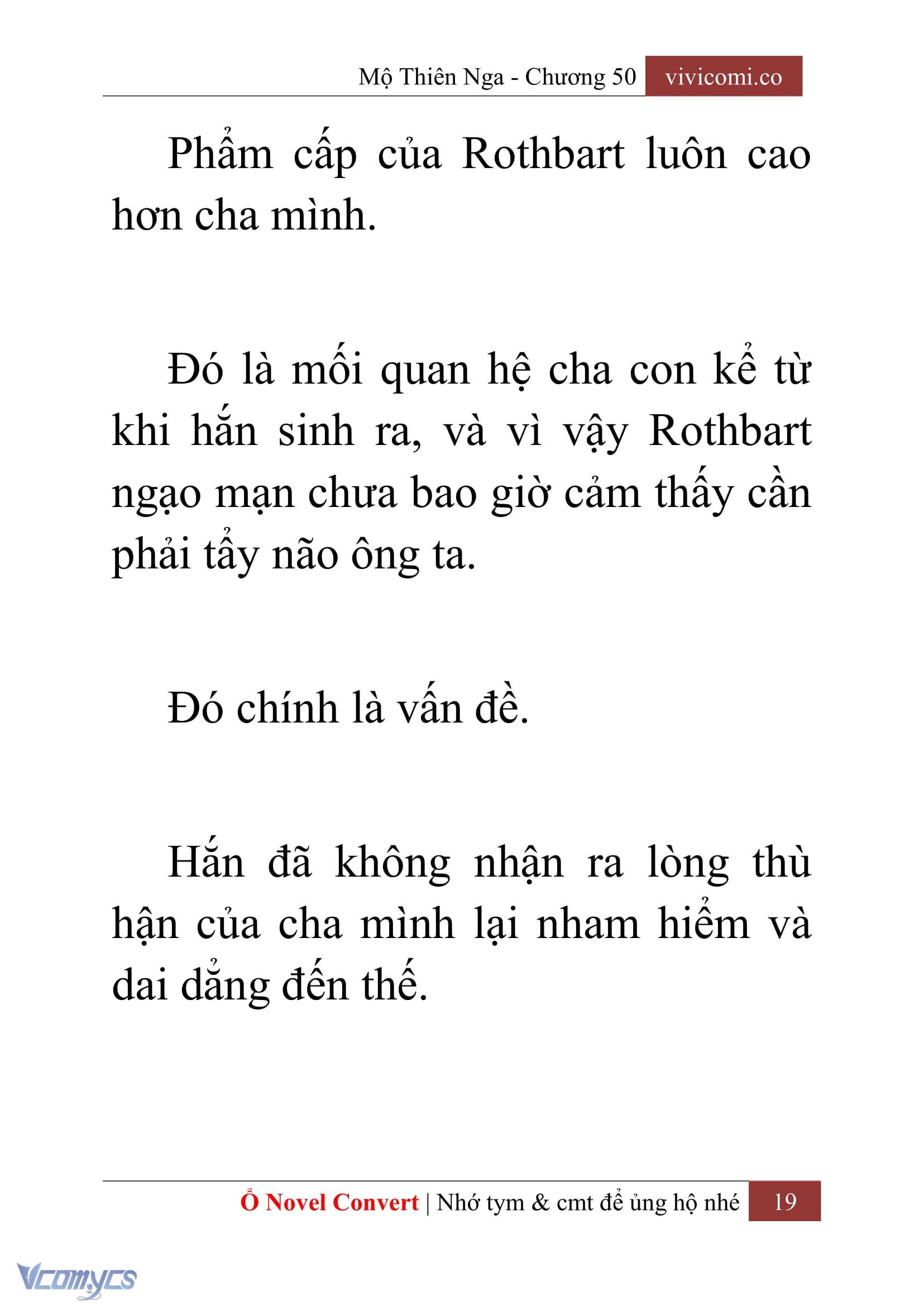 [Novel] Mộ Thiên Nga Chap 50 - Trang 2