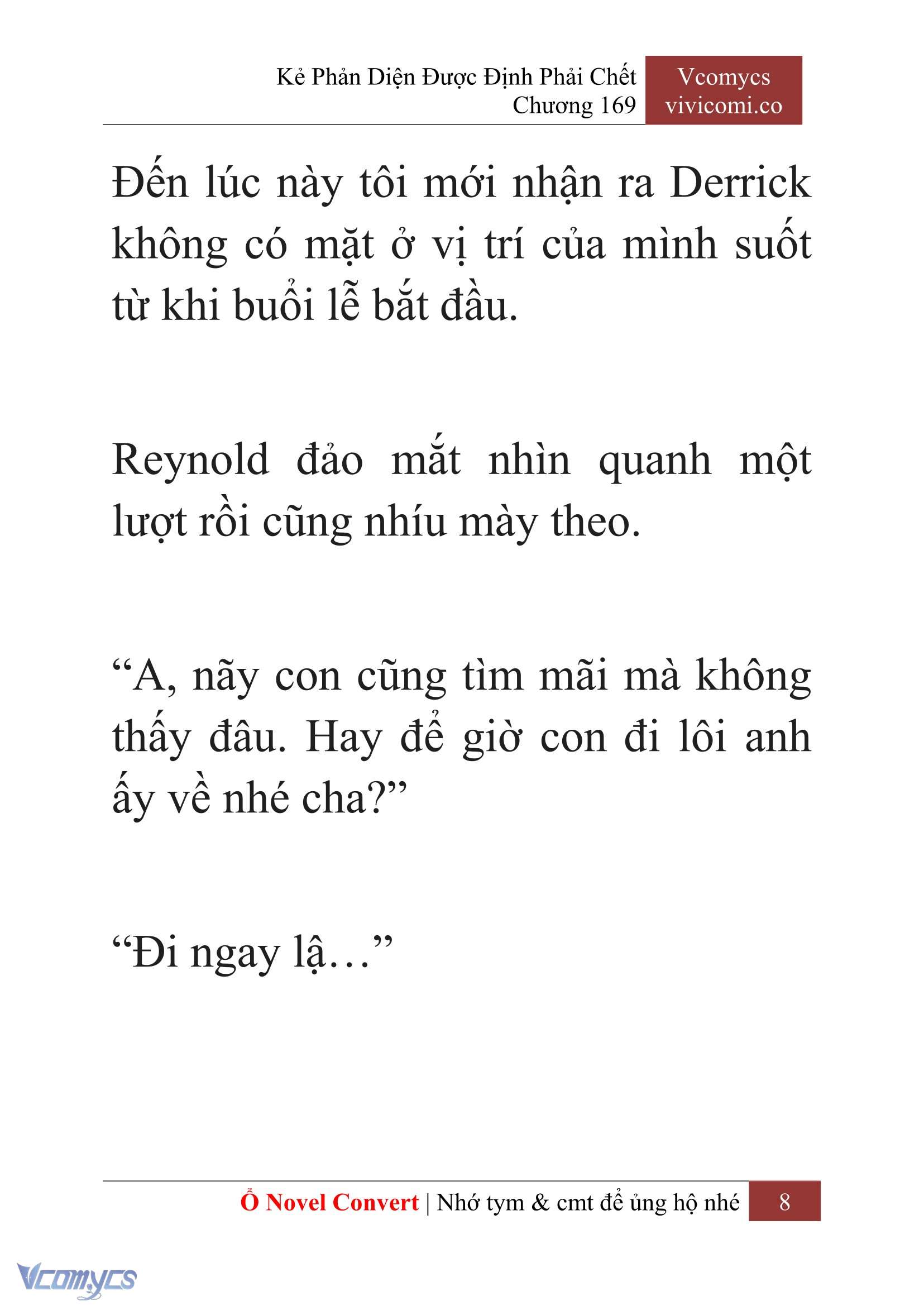 [Novel] Kẻ Phản Diện Được Định Phải Chết Chap 169 - Trang 2
