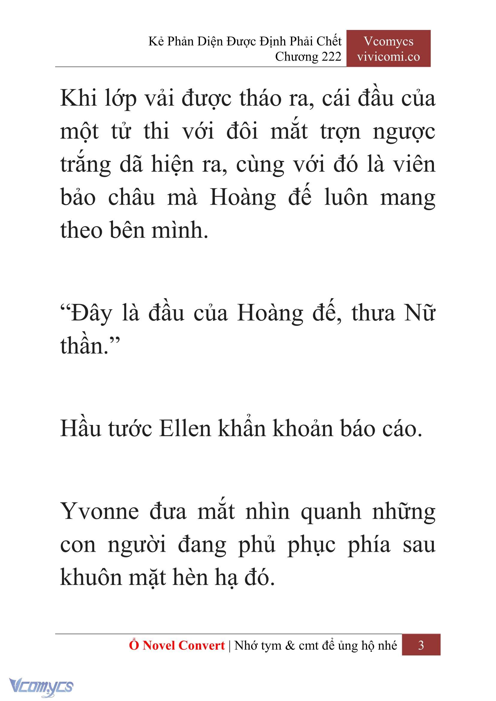 [Novel] Kẻ Phản Diện Được Định Phải Chết Chap 222 - Trang 2