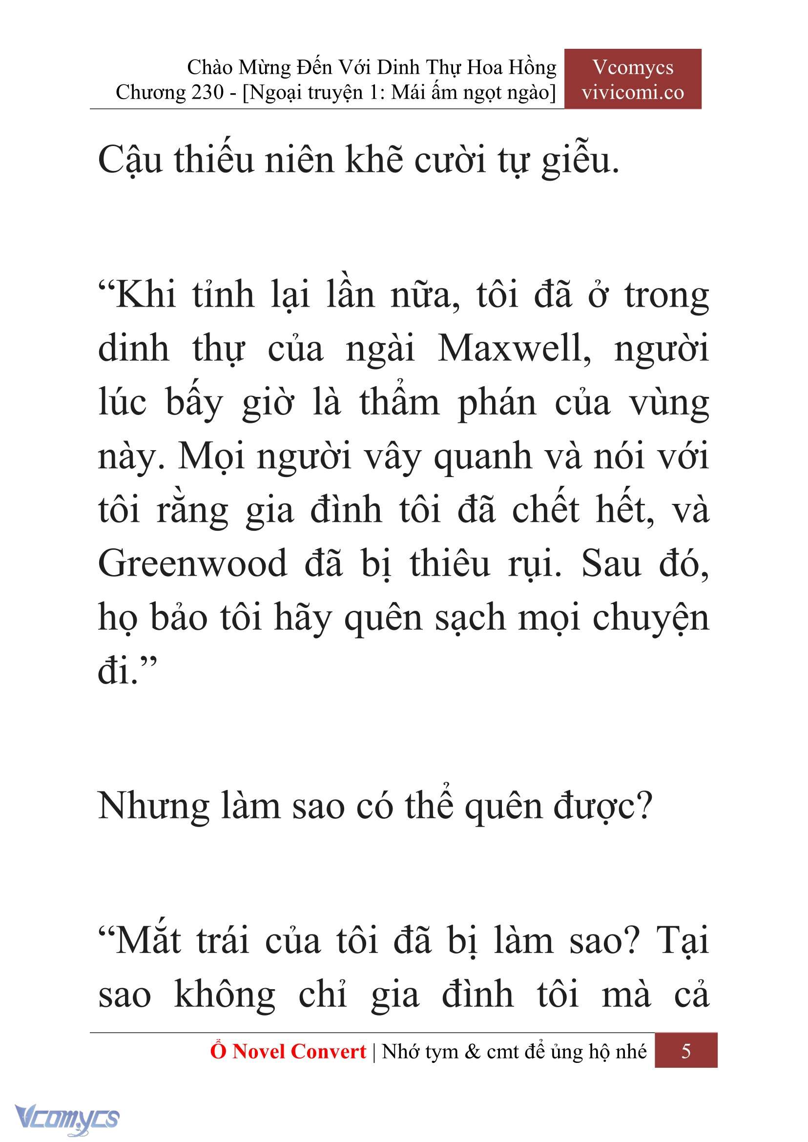 [Novel] Chào Mừng Đến Với Dinh Thự Hoa Hồng Chap 230 - Trang 2