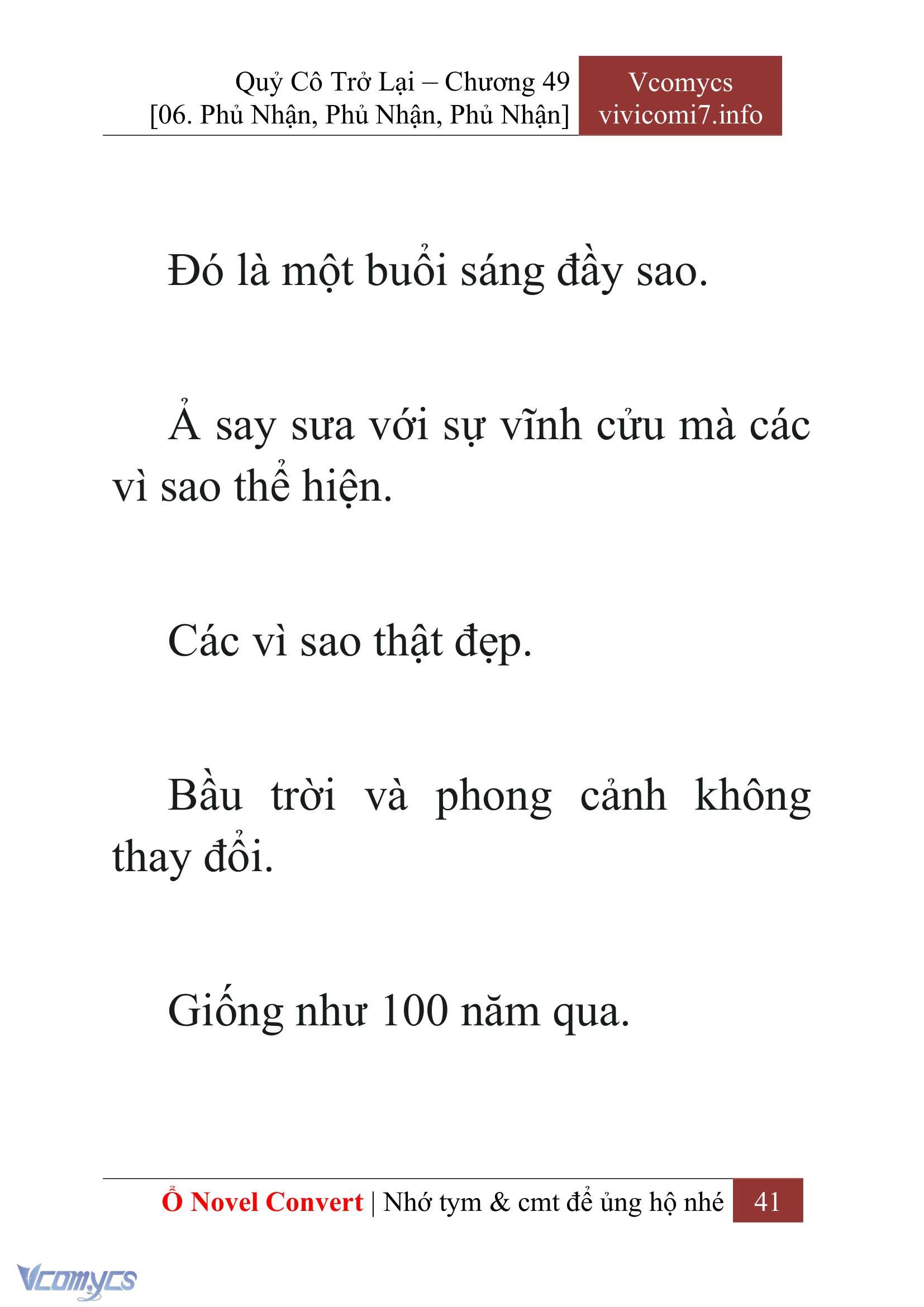 [Novel] Quý Cô Trở Lại Chap 49 - Trang 2