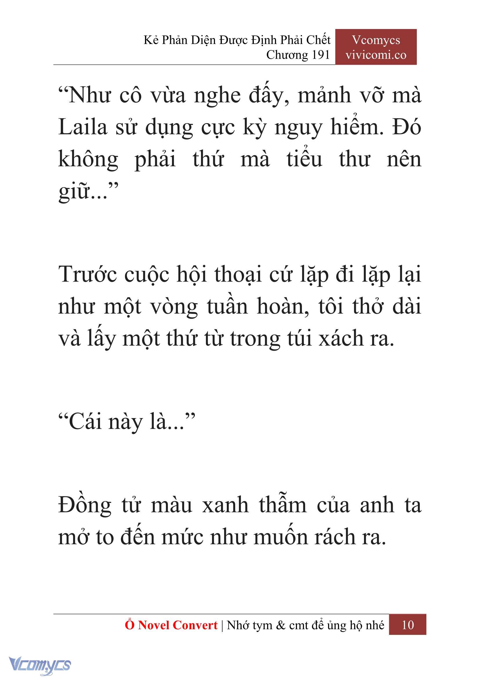 [Novel] Kẻ Phản Diện Được Định Phải Chết Chap 191 - Trang 2