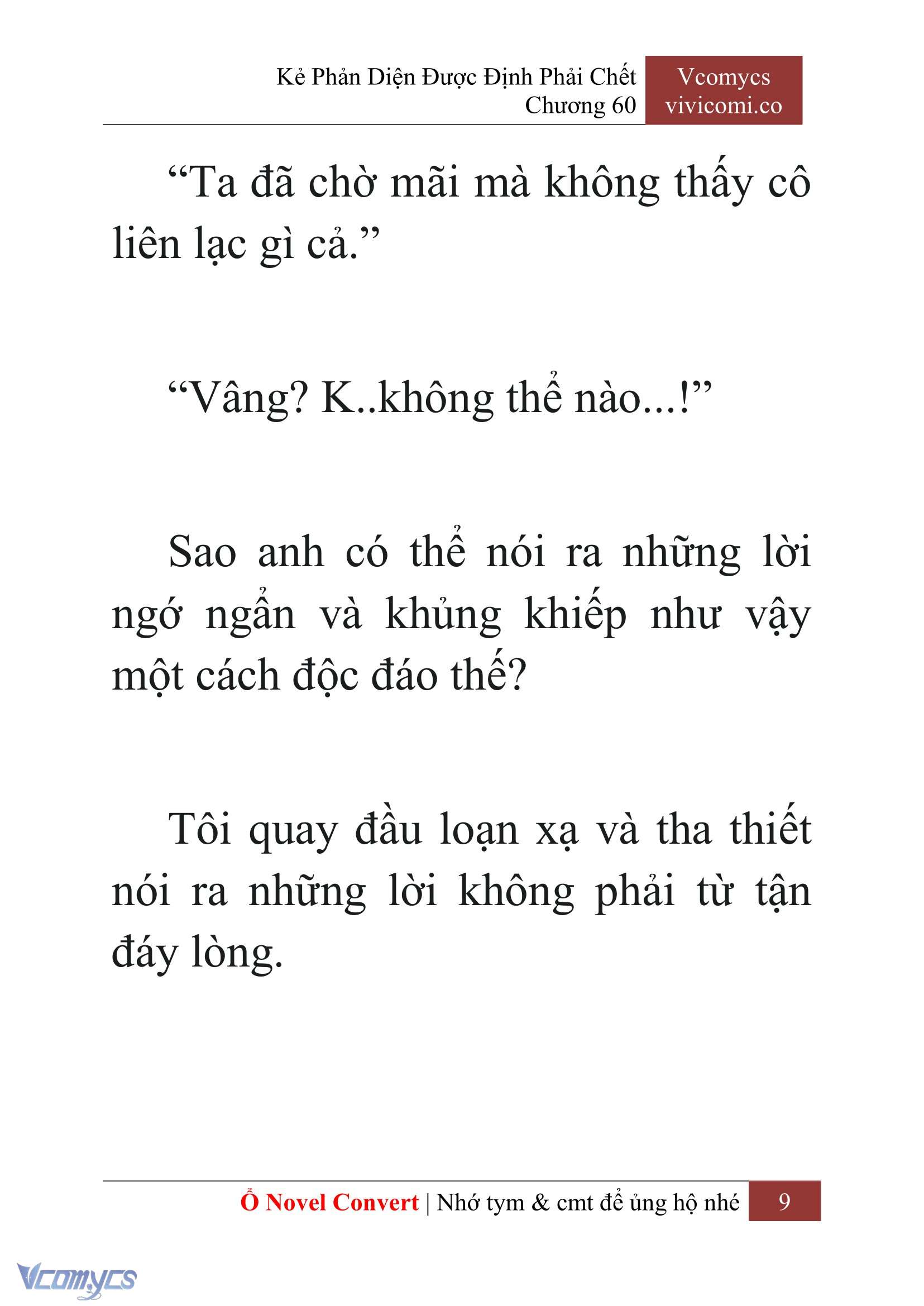 [Novel] Kẻ Phản Diện Được Định Phải Chết Chap 60 - Next Chap 61
