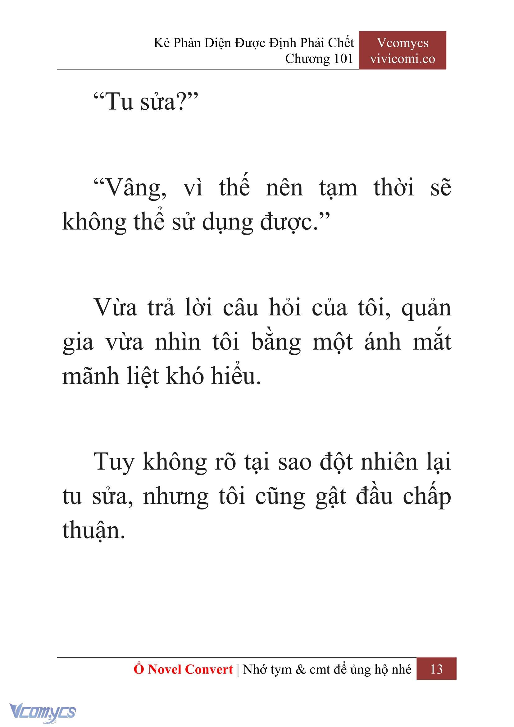 [Novel] Kẻ Phản Diện Được Định Phải Chết Chap 101 - Trang 2