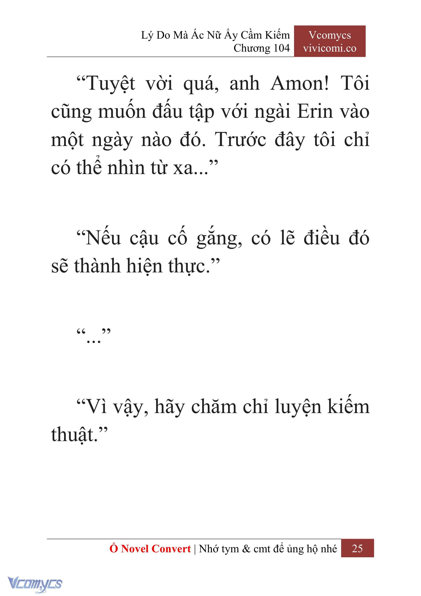 [Novel] Lý Do Mà Ác Nữ Ấy Cầm Kiếm Chap 104 - Trang 2