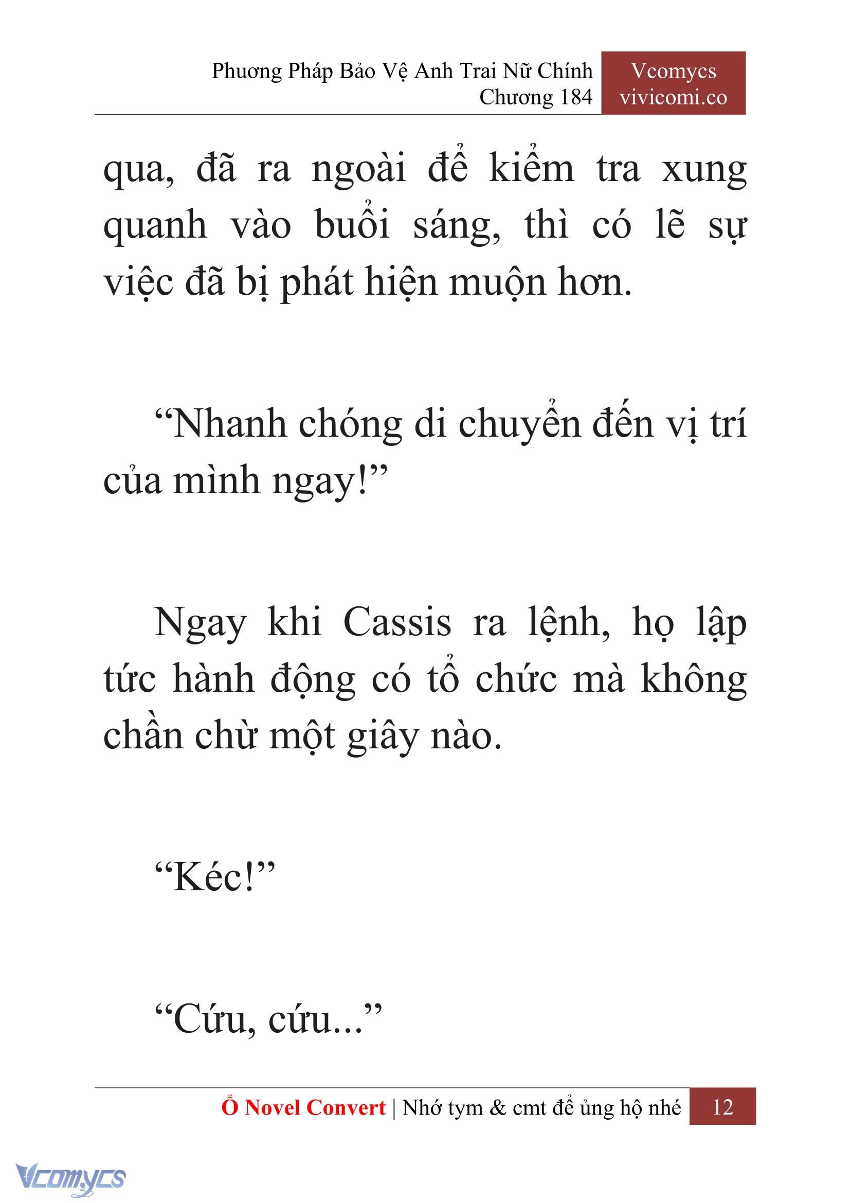 [Novel] Phương Pháp Bảo Vệ Anh Trai Nữ Chính Chap 184 - Trang 2