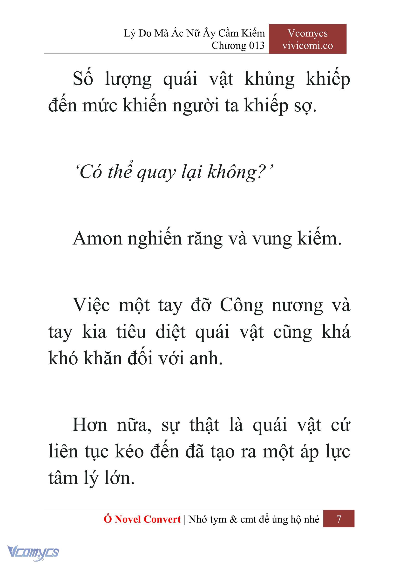 [Novel] Lý Do Mà Ác Nữ Ấy Cầm Kiếm Chap 13 - Next Chap 14
