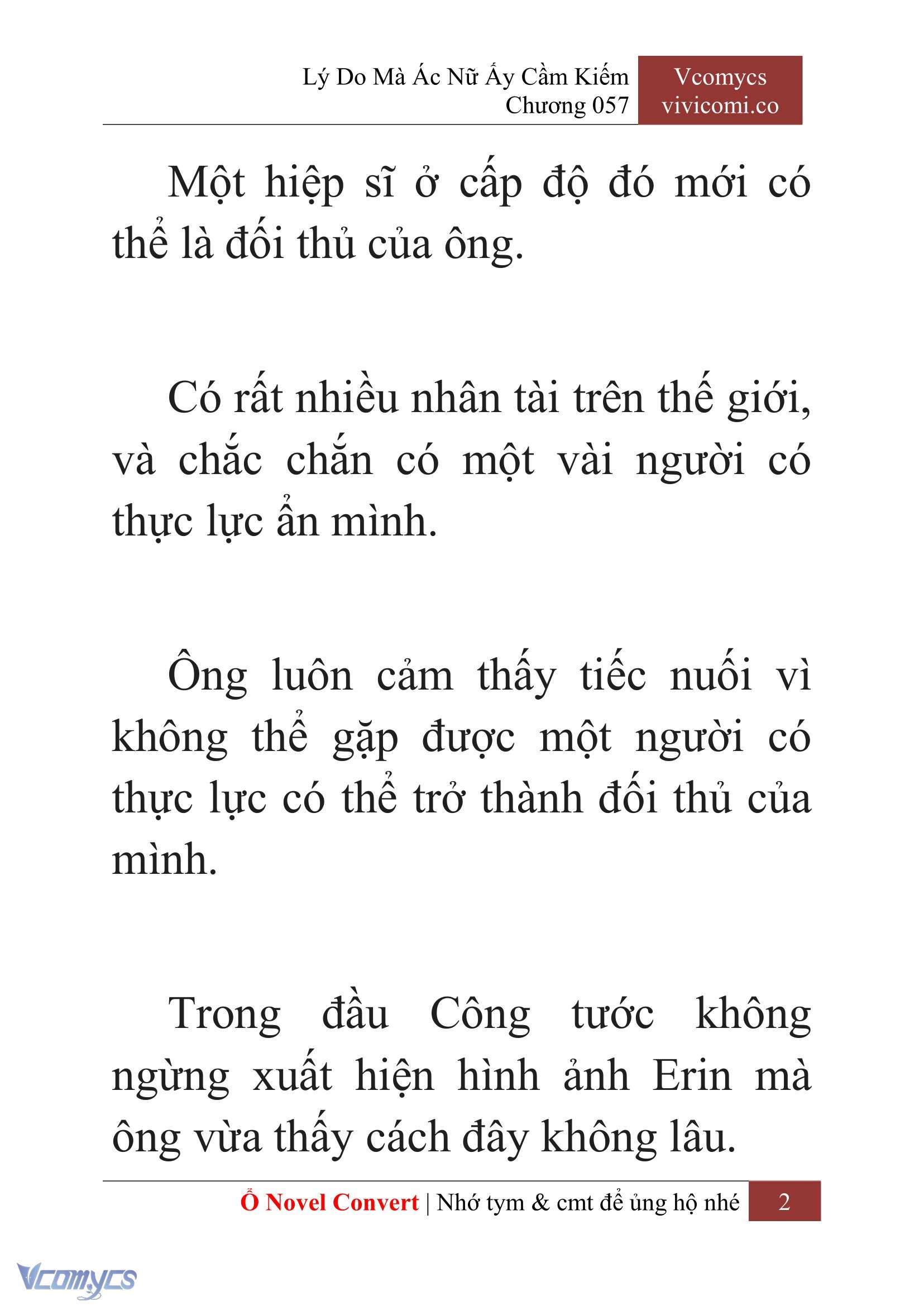 [Novel] Lý Do Mà Ác Nữ Ấy Cầm Kiếm Chap 57 - Next Chap 58