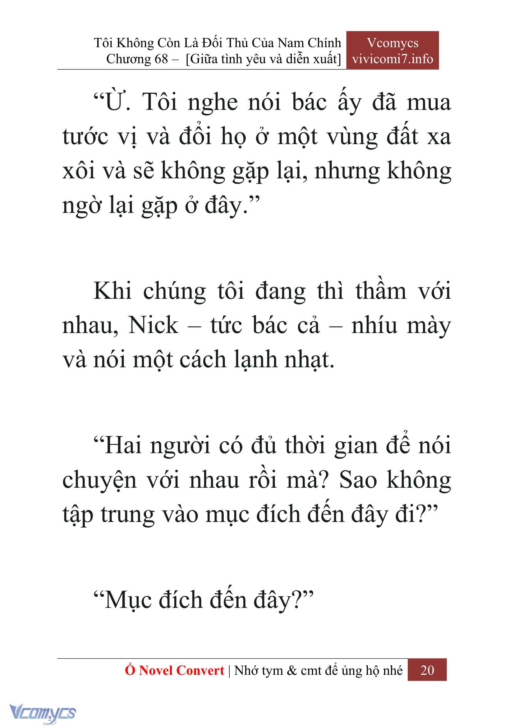 [Novel] Tôi Không Còn Là Đối Thủ Của Nam Chính Chap 68 - Trang 2