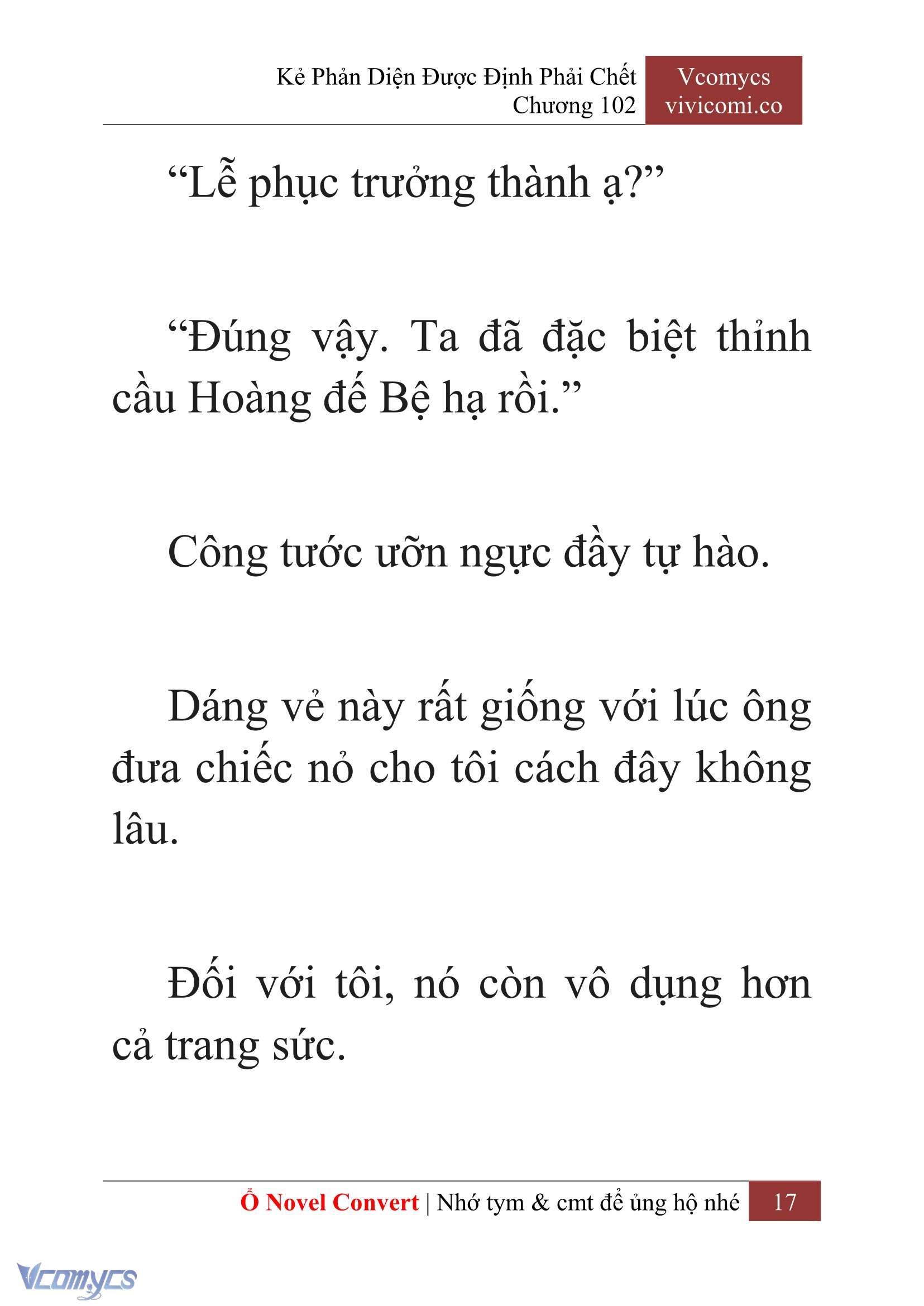[Novel] Kẻ Phản Diện Được Định Phải Chết Chap 102 - Trang 2