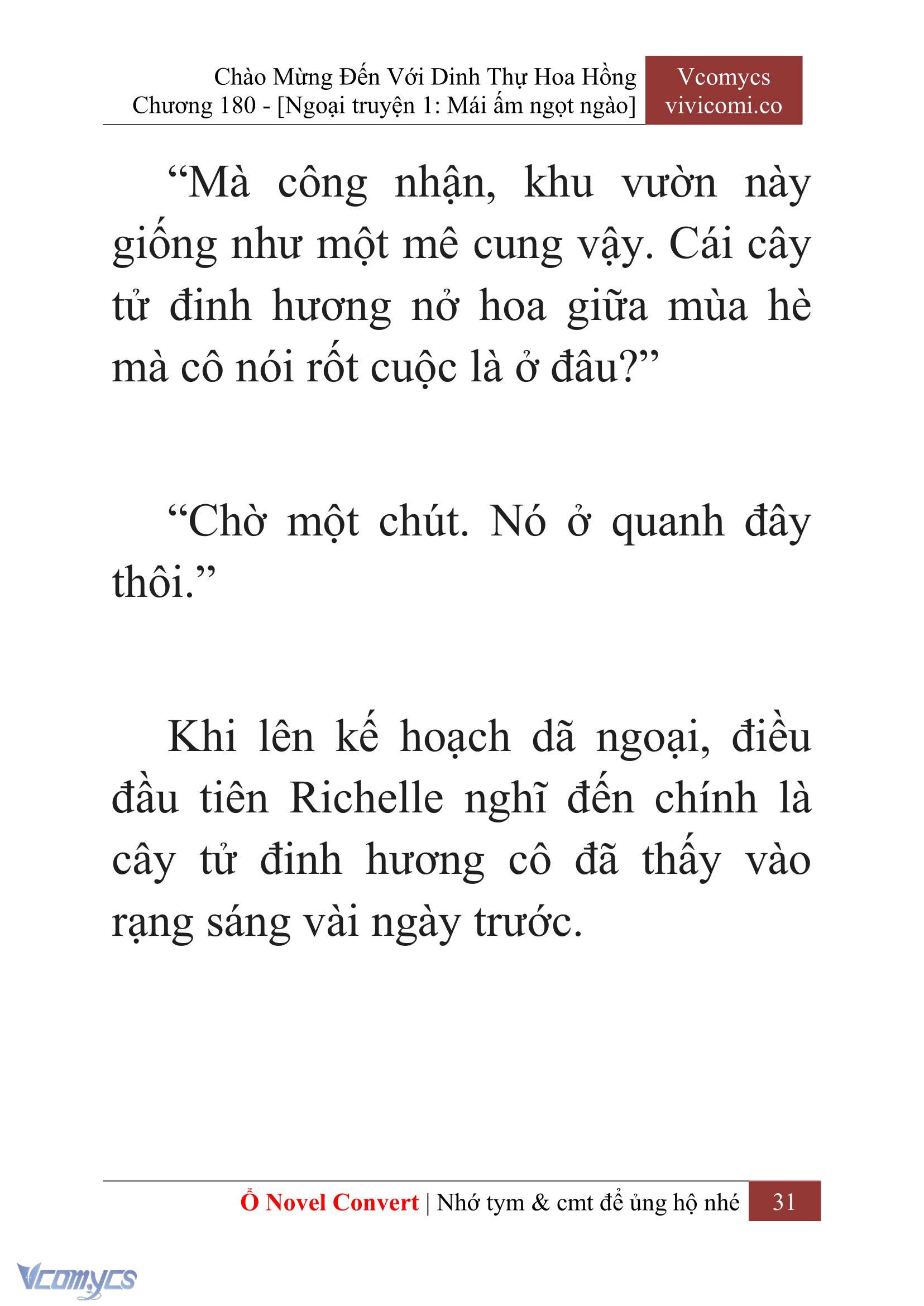 [Novel] Chào Mừng Đến Với Dinh Thự Hoa Hồng Chap 180 - Next Chap 181