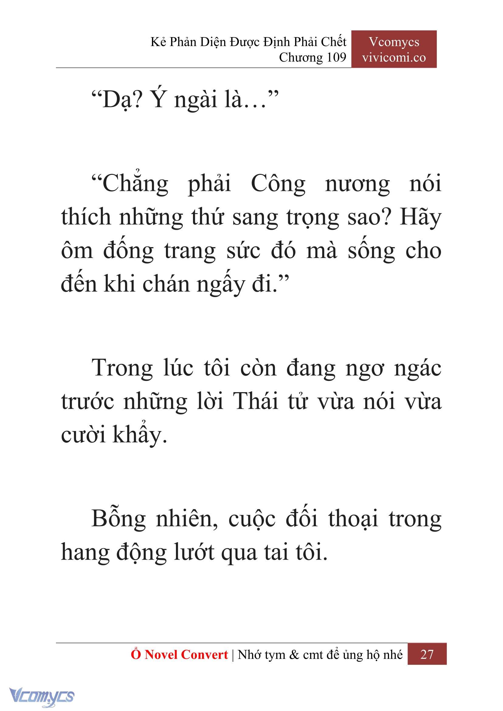 [Novel] Kẻ Phản Diện Được Định Phải Chết Chap 109 - Trang 2