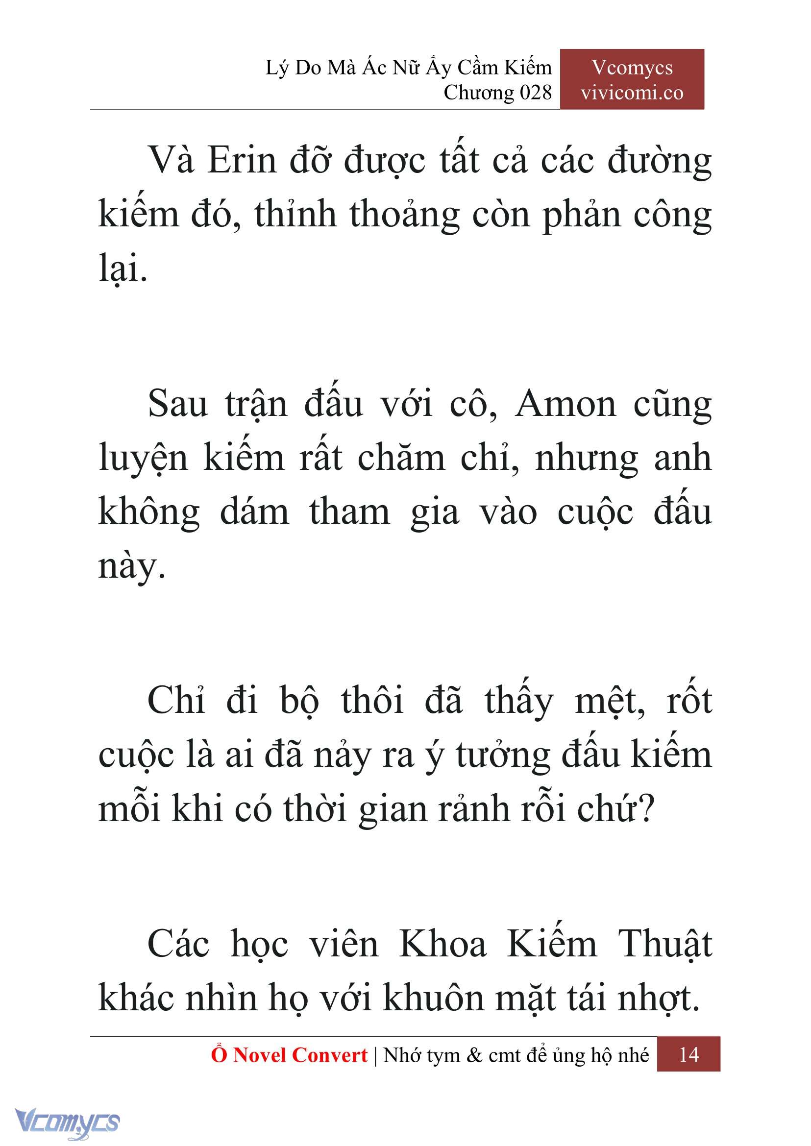 [Novel] Lý Do Mà Ác Nữ Ấy Cầm Kiếm Chap 28 - Trang 2