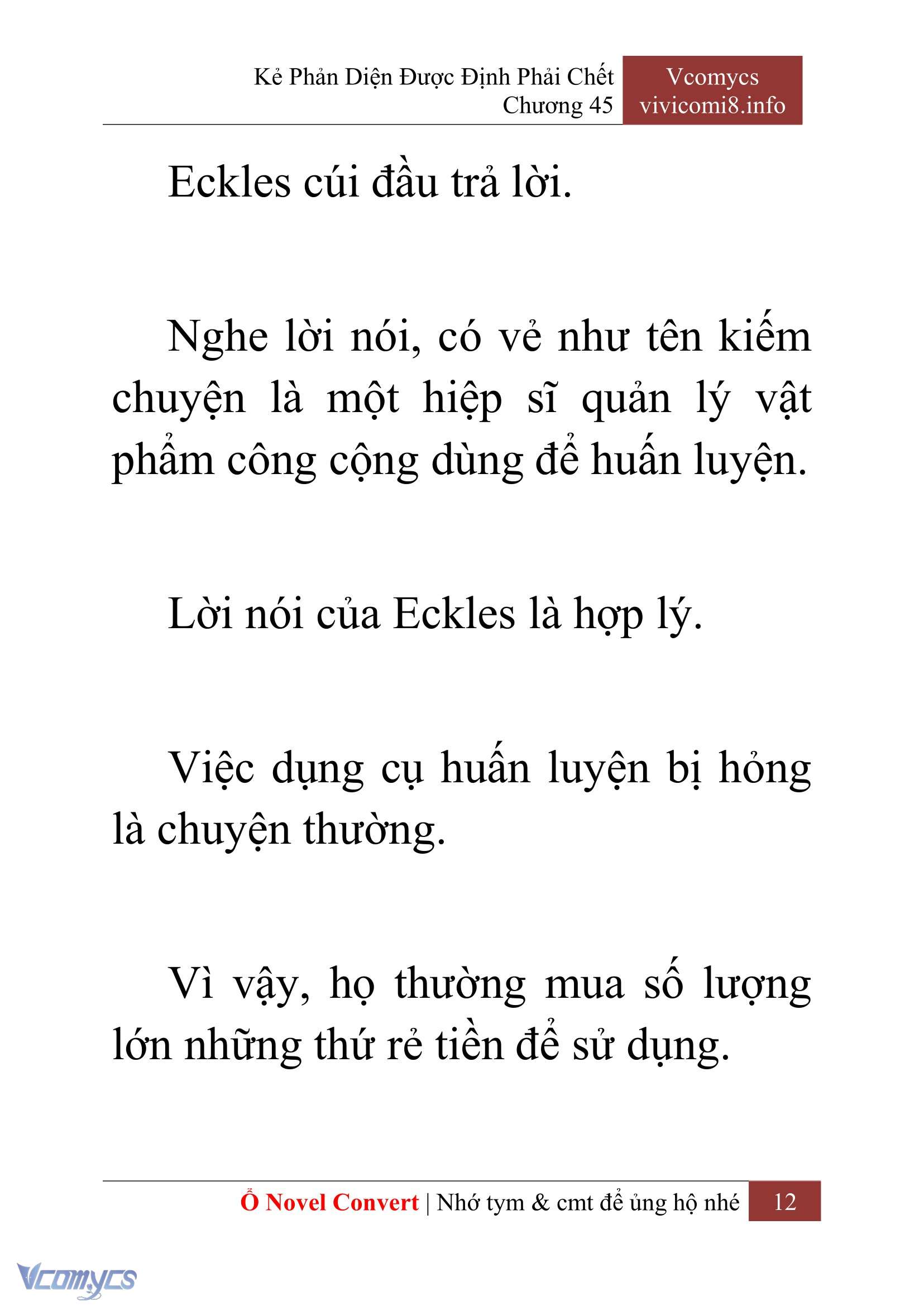 [Novel] Kẻ Phản Diện Được Định Phải Chết Chap 45 - Next Chap 46