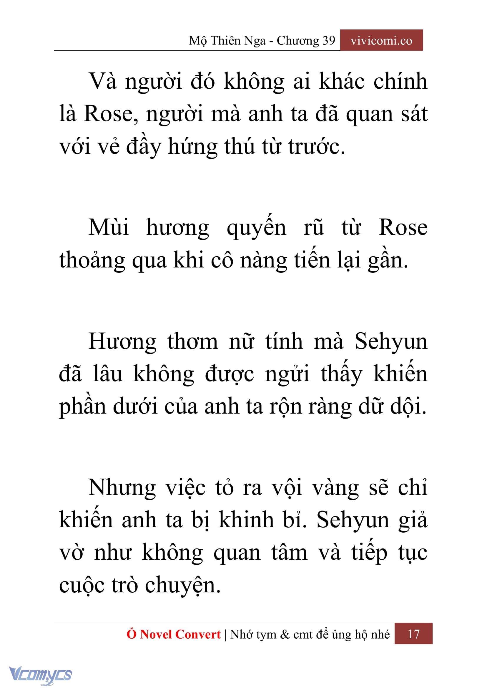 [Novel] Mộ Thiên Nga Chap 39 - Next Chap 40