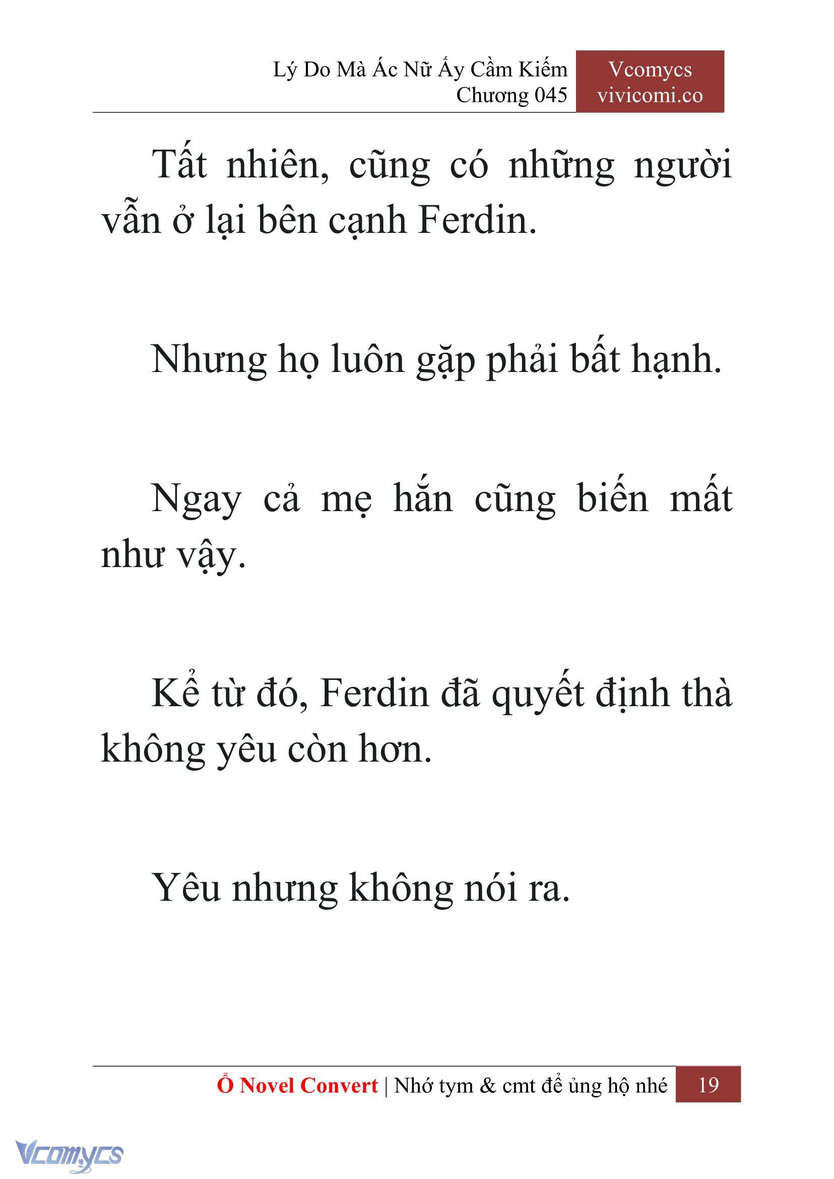[Novel] Lý Do Mà Ác Nữ Ấy Cầm Kiếm Chap 45 - Next Chap 46