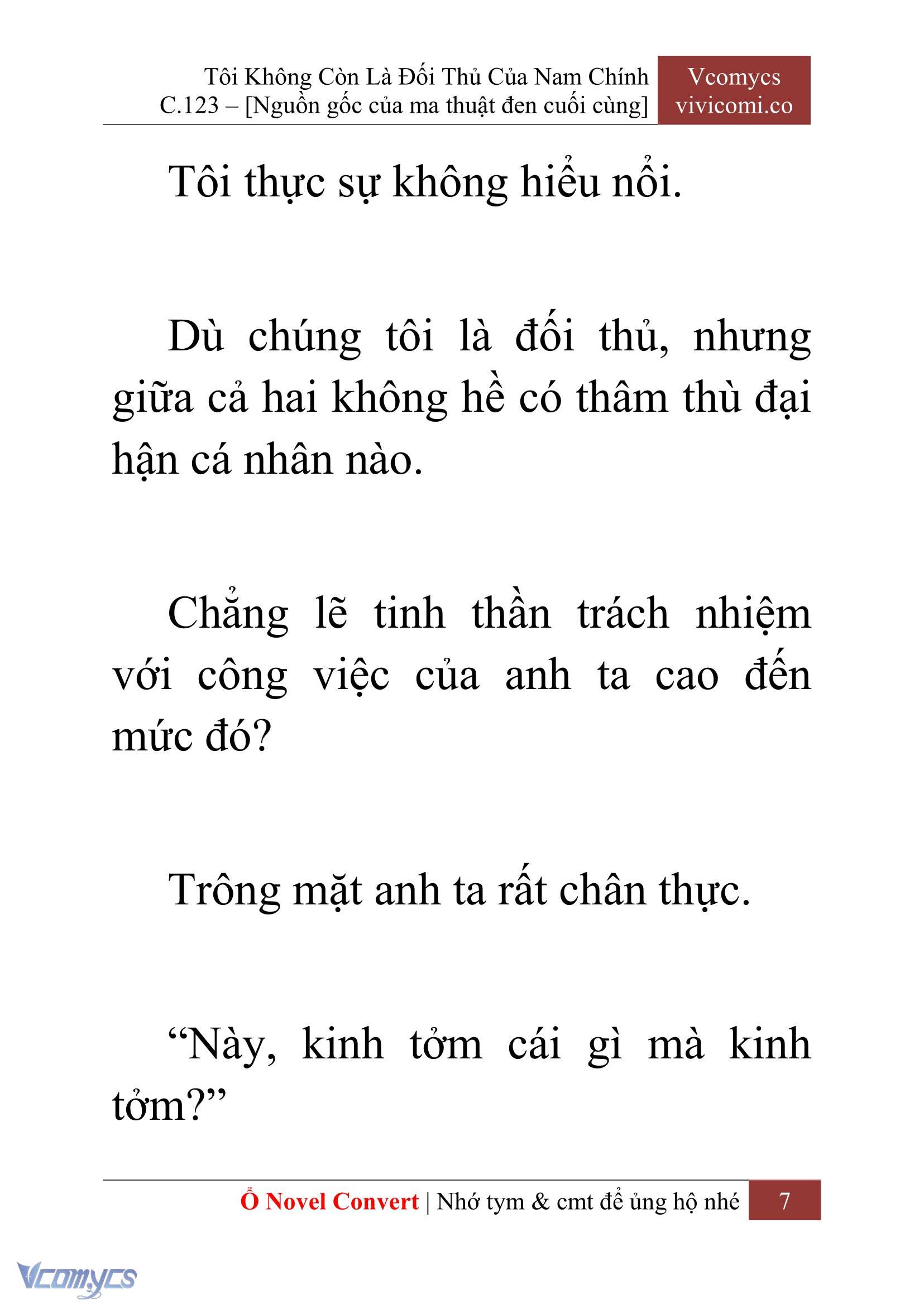 [Novel] Tôi Không Còn Là Đối Thủ Của Nam Chính Chap 123 - Trang 2